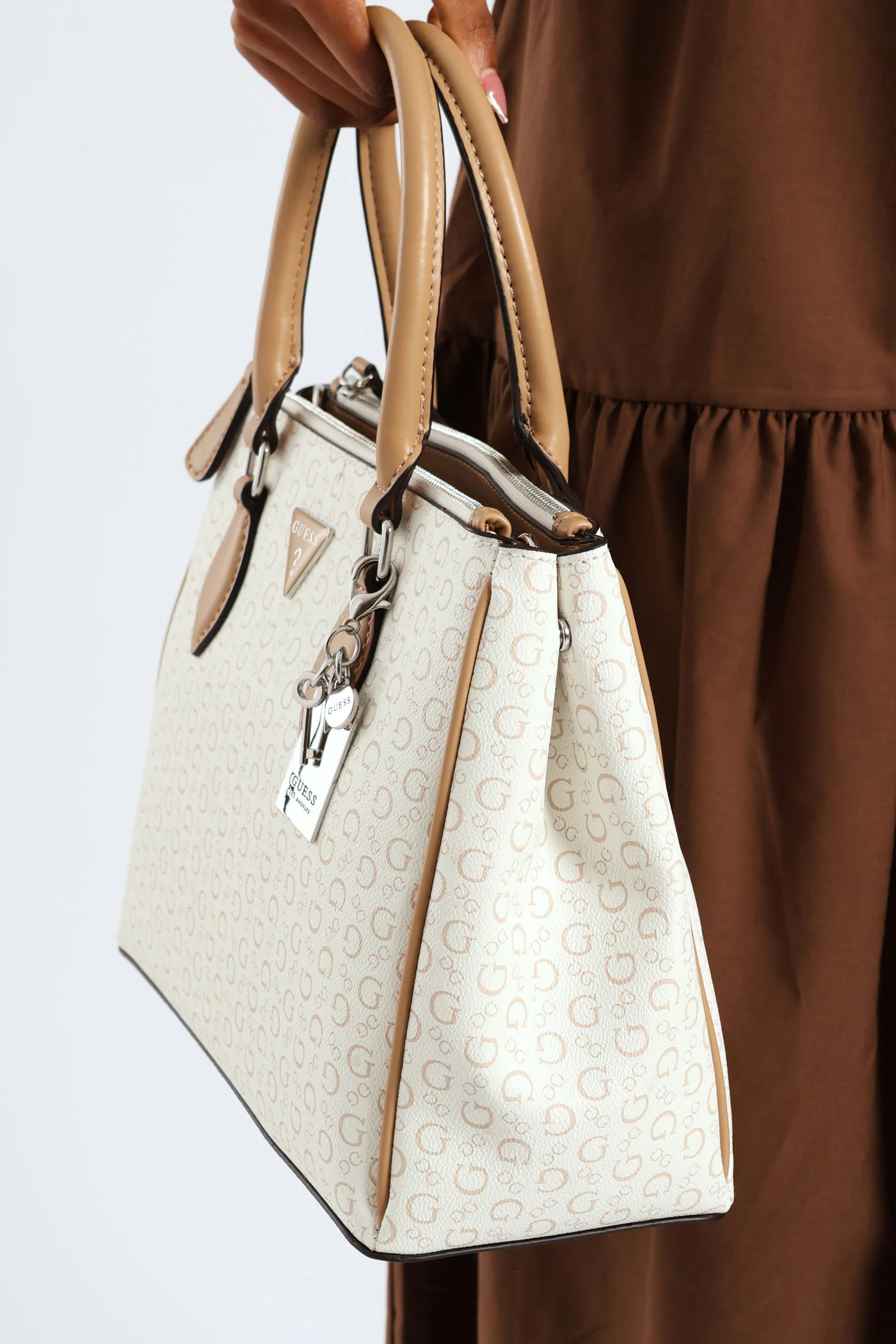 Doretta Large Stachel Bag - White - Image 3