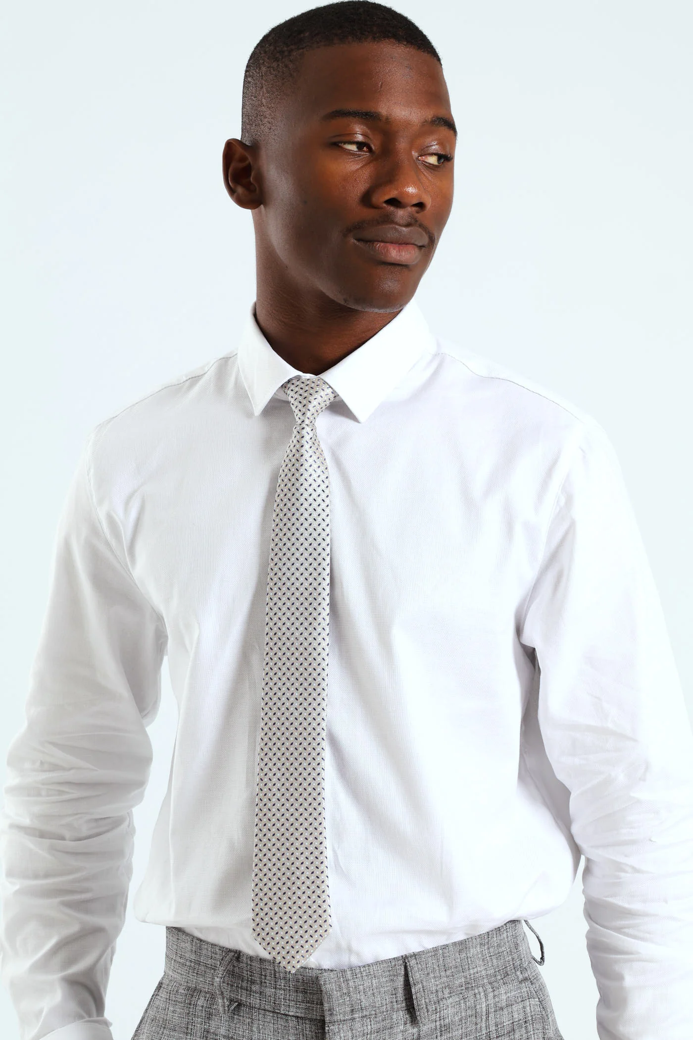 Dotted Tie - Silver - Image 3