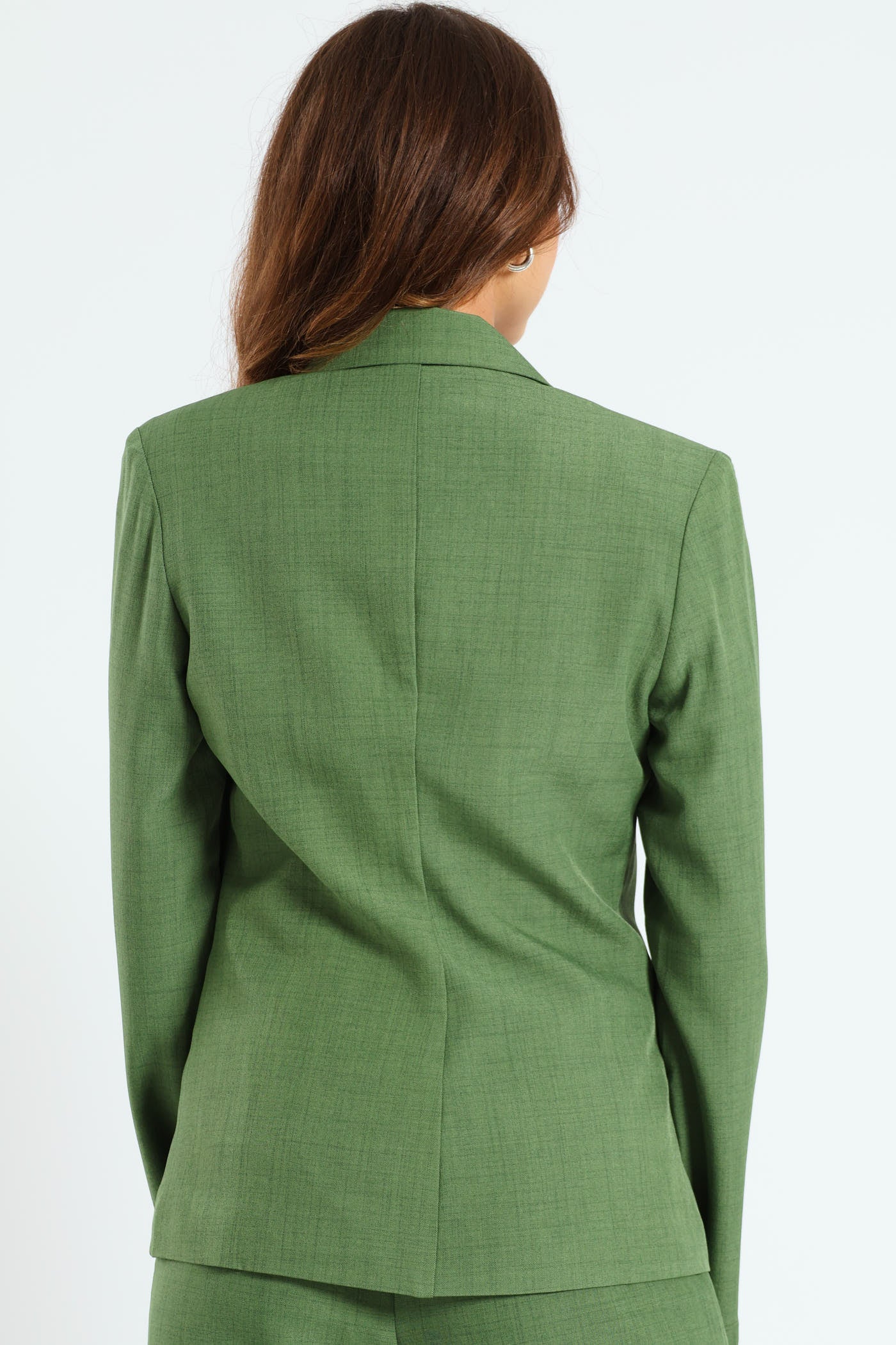 Double Breasted Melange Look Blazer - Image 3