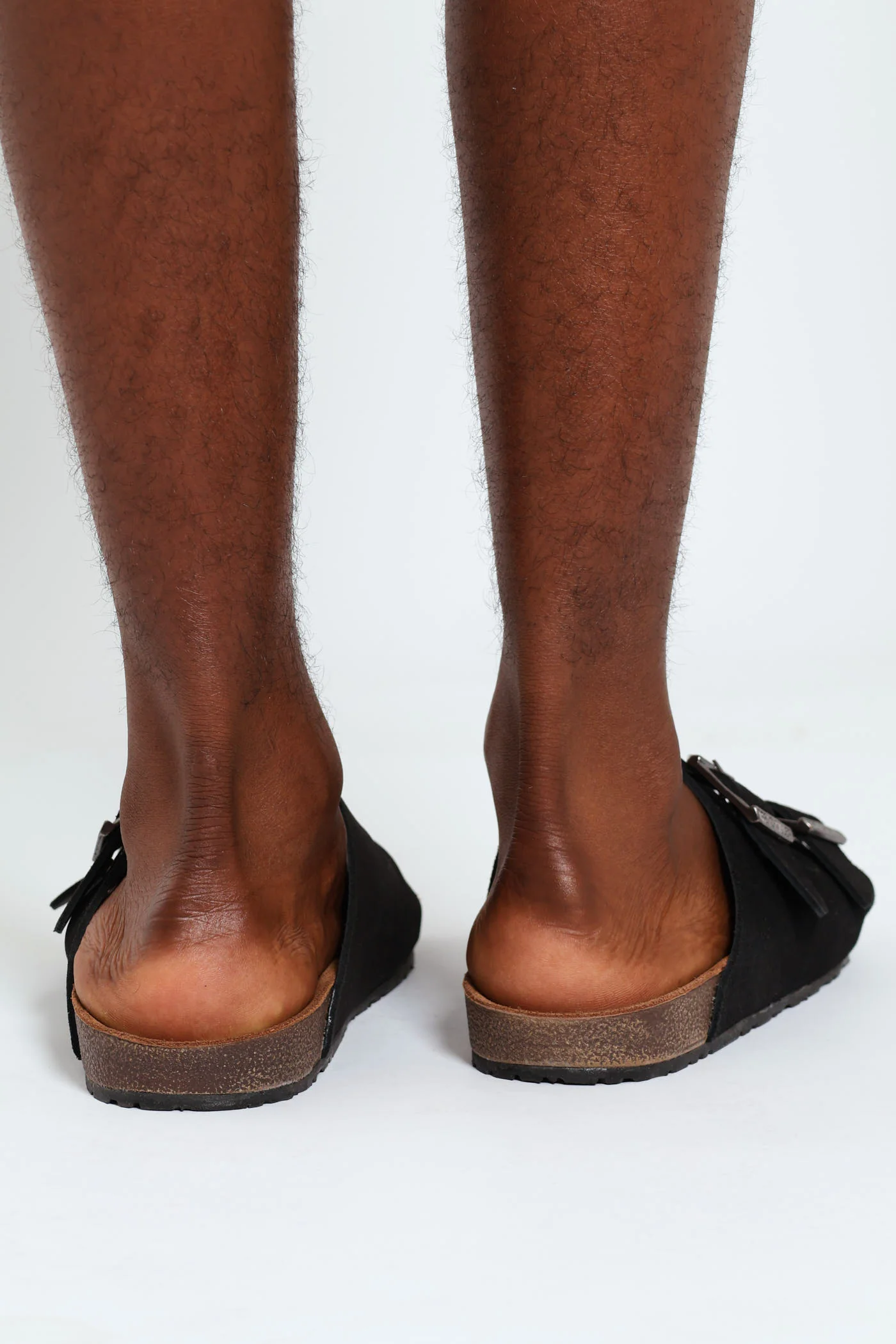 Double Buckle Comfort Sandal - Black - Image 4