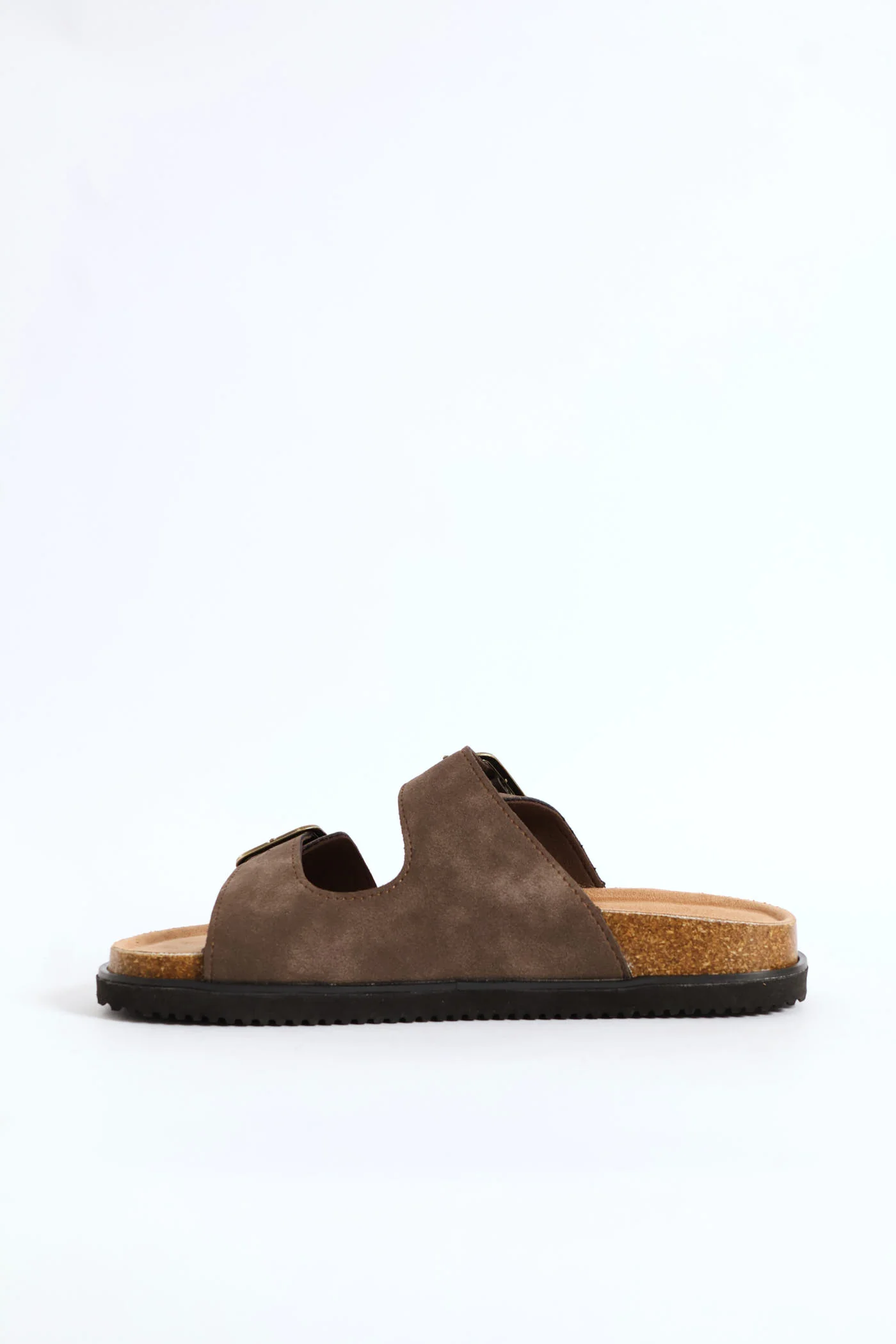 Double Buckle Comfort Sandal - Chocolate - Image 3