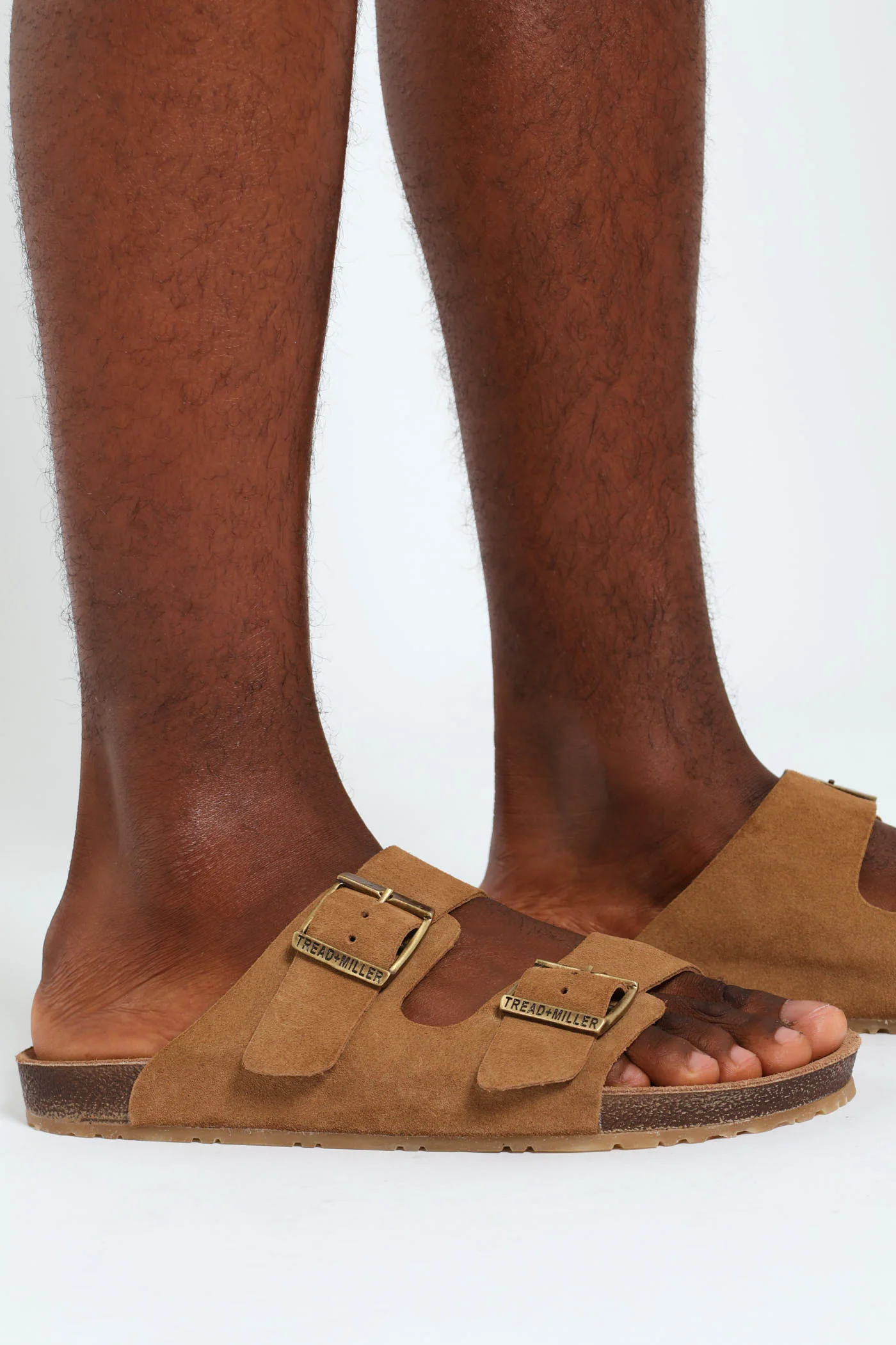 Double Buckle Comfort Sandal - Taupe - Image 3