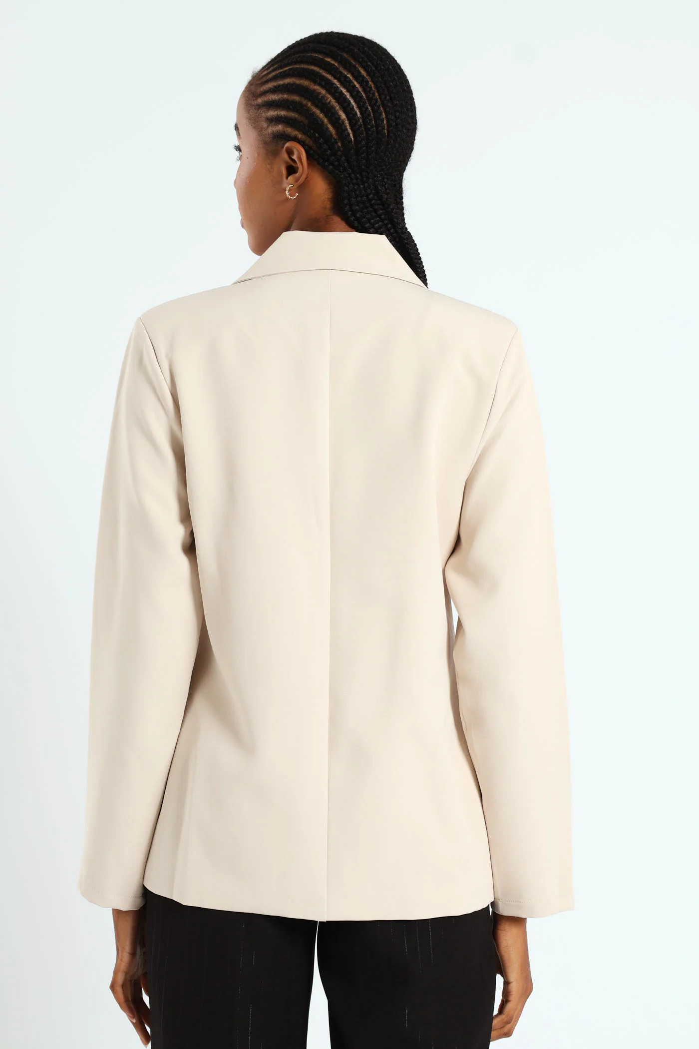 Double Button Blazer - Stone - Image 3