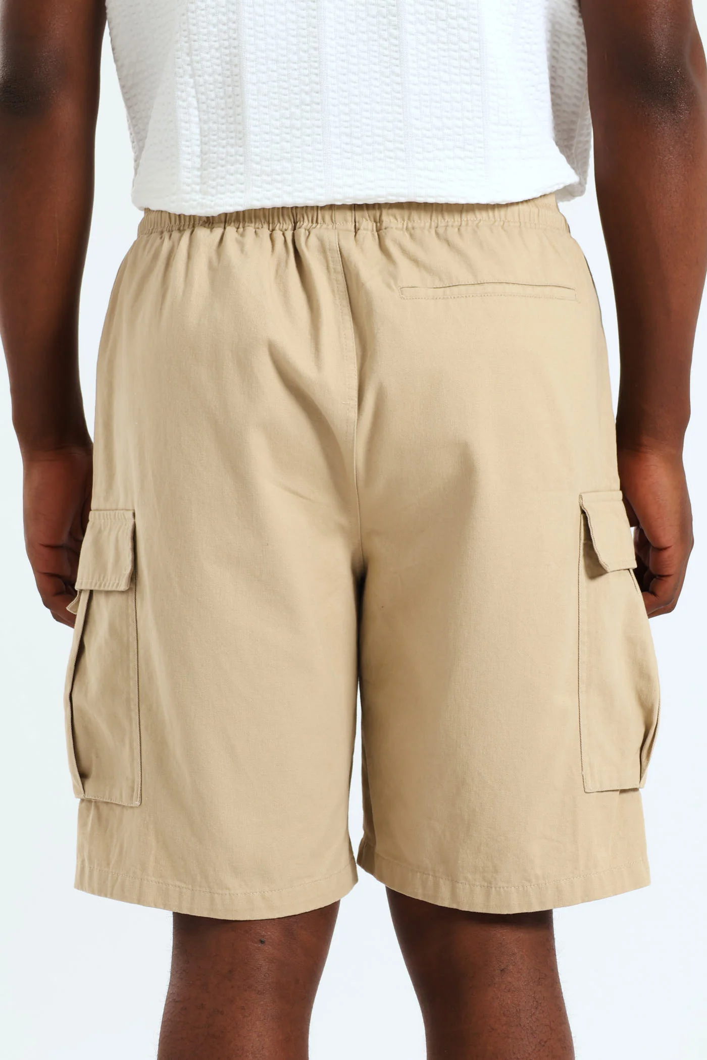 Double Cargo Pocket Short - Khaki - Image 3