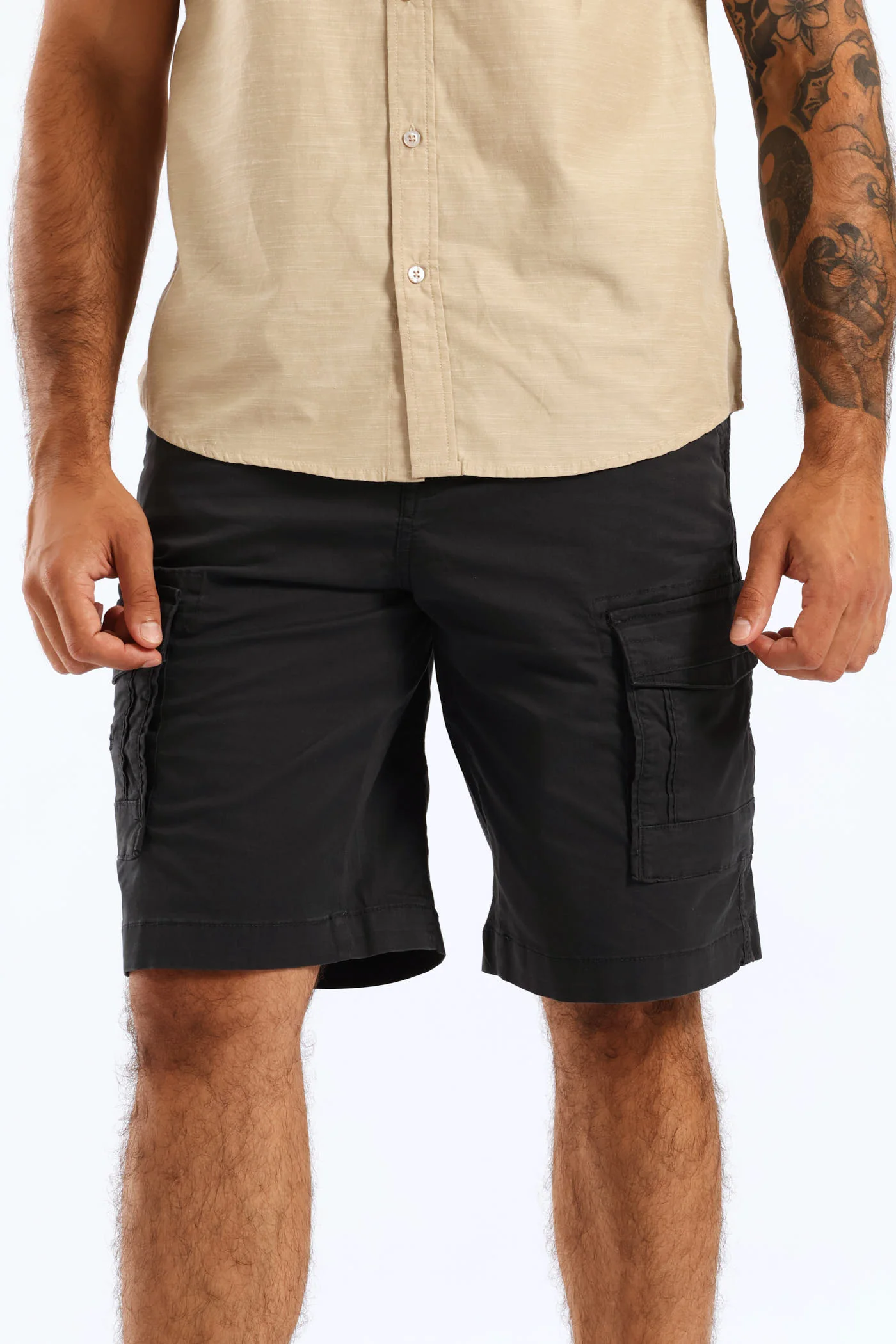 Double Cargo Pocket Short - Navy - Image 3