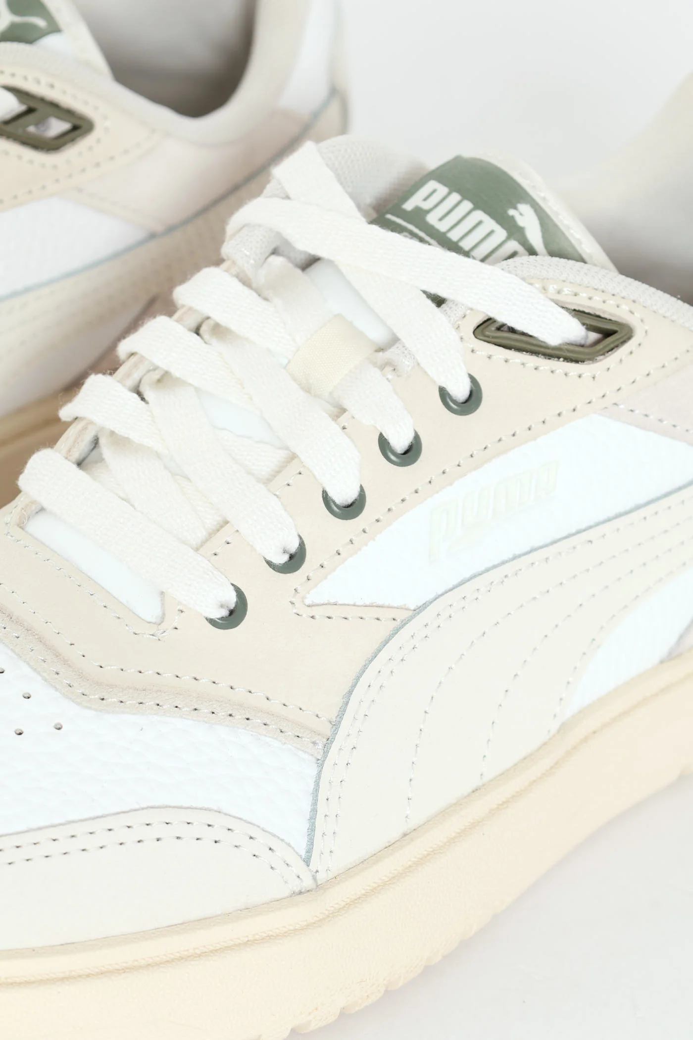 Double Court Mix Sneaker - White - Image 2