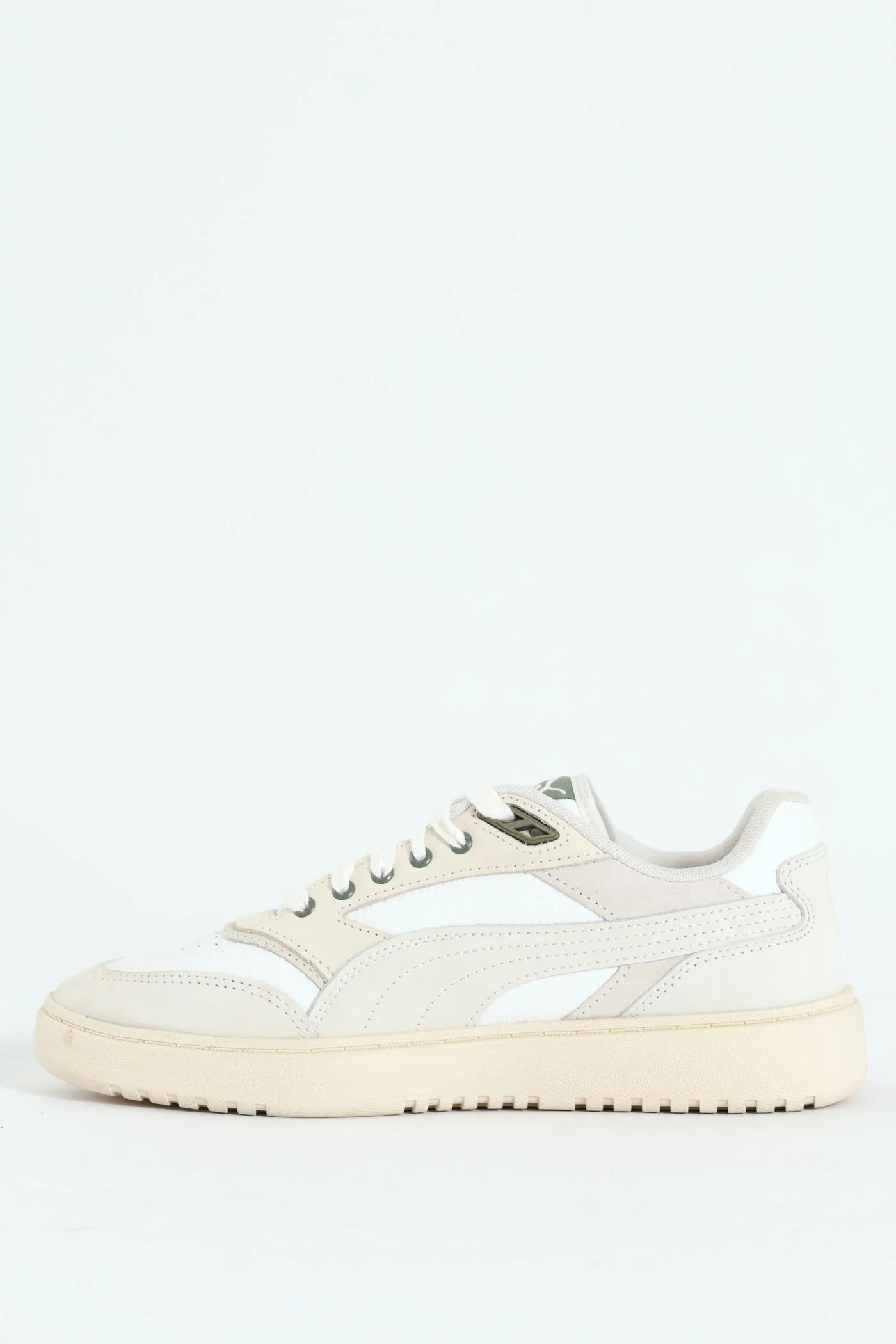 Double Court Mix Sneaker - White - Image 4