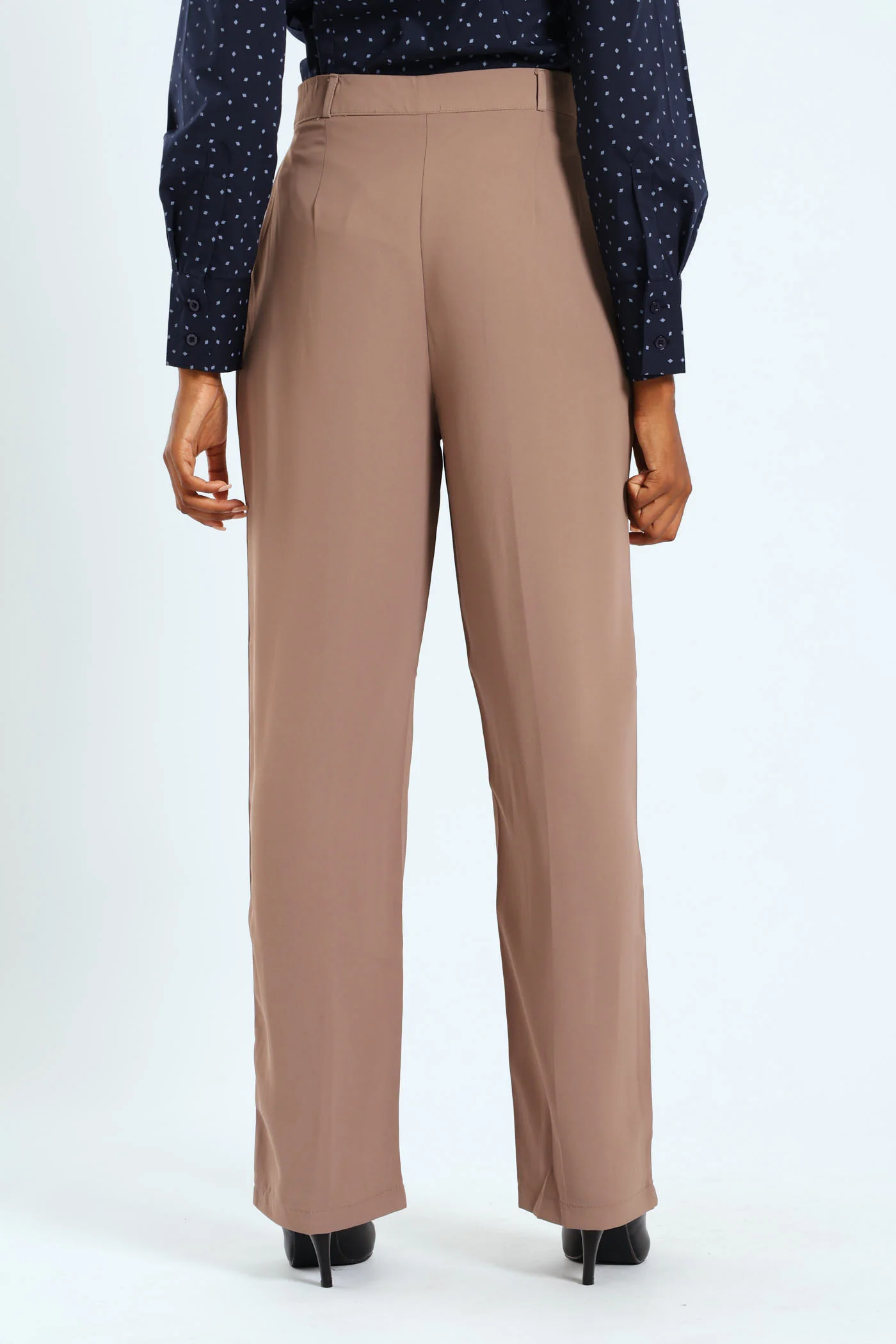 Double Loop Wideleg Pant - Tobacco - Image 4