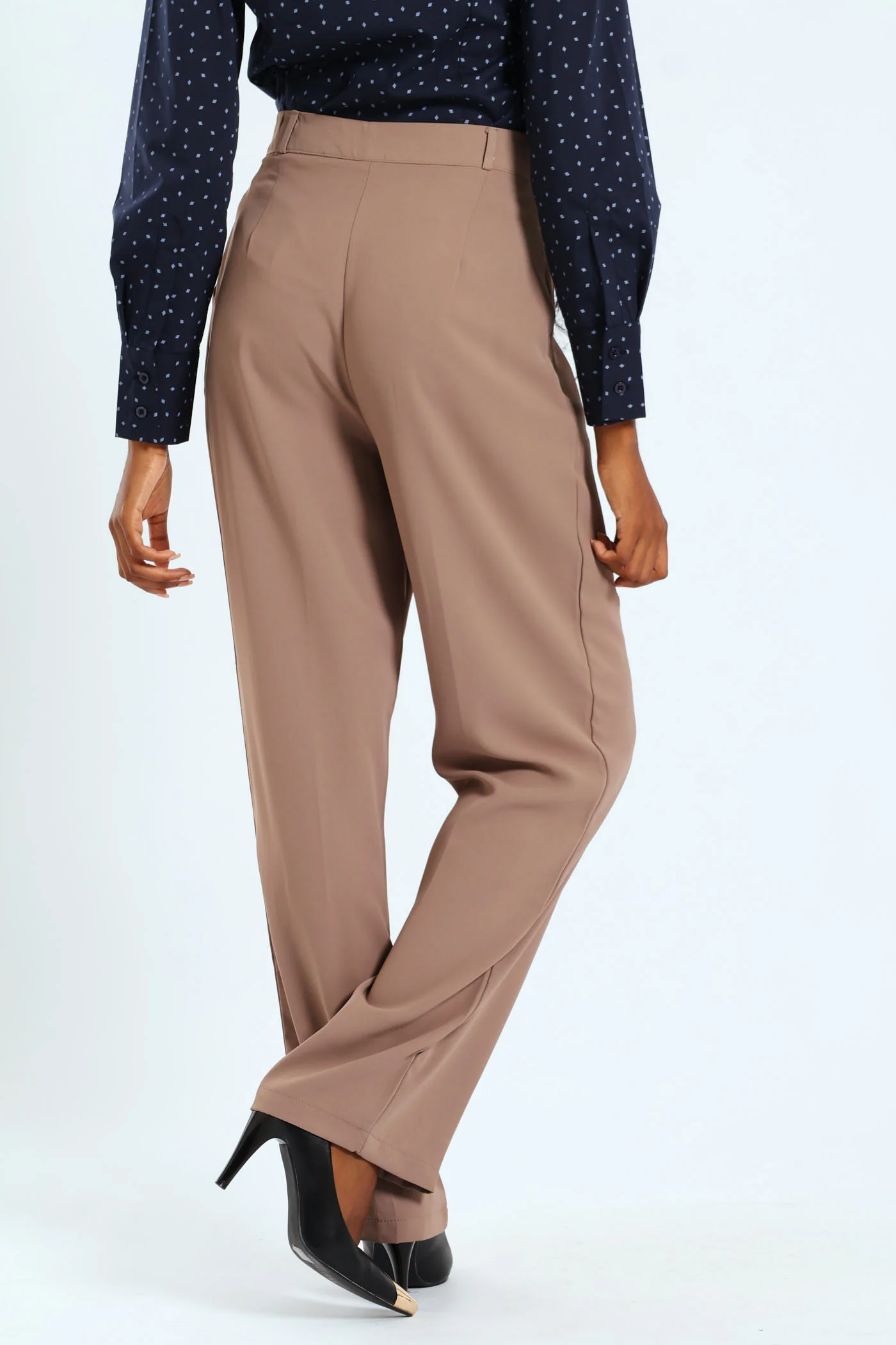 Double Loop Wideleg Pant - Tobacco - Image 5