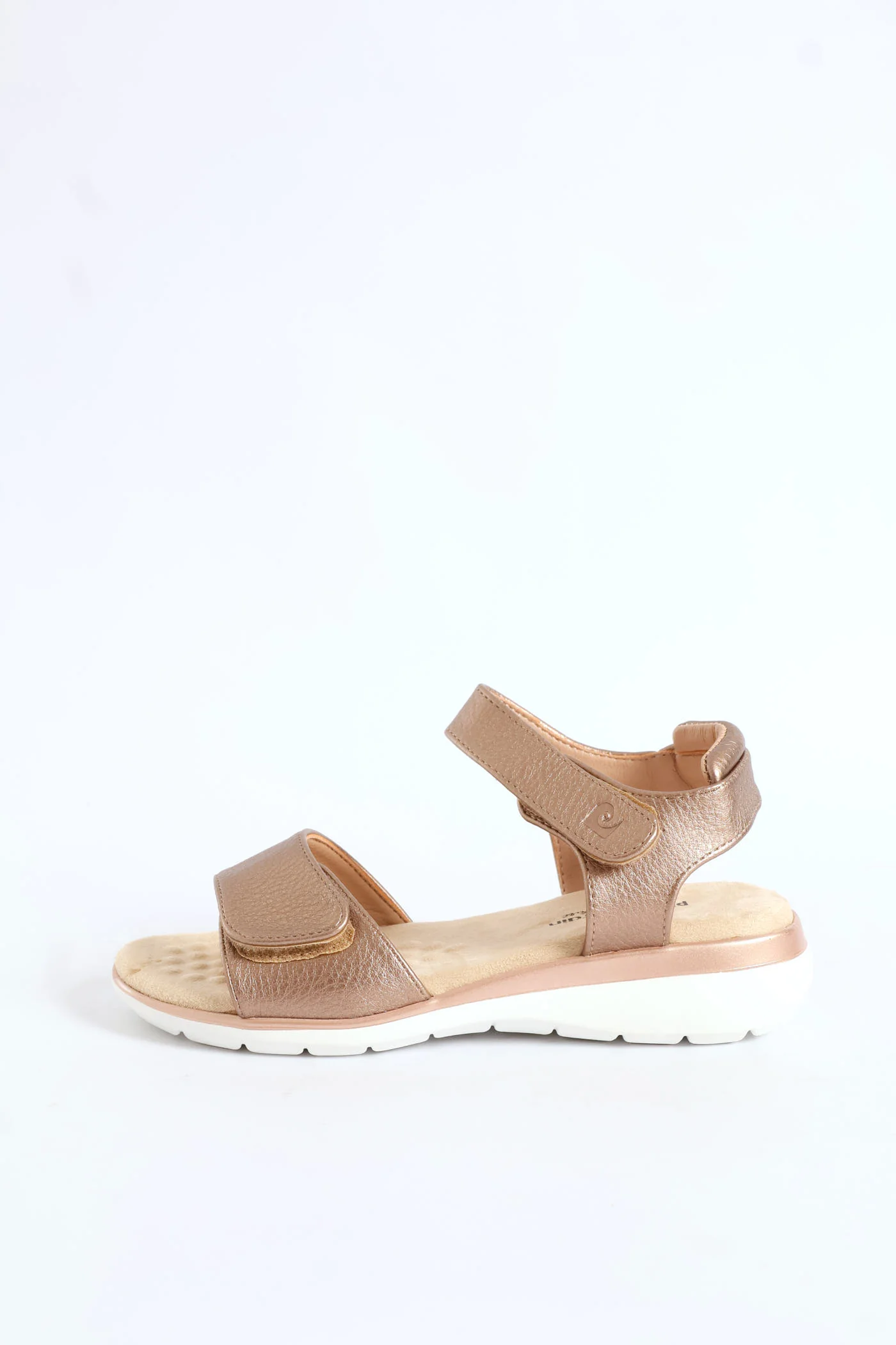 Double Strap Metallic Sandal - Bronze - Image 2
