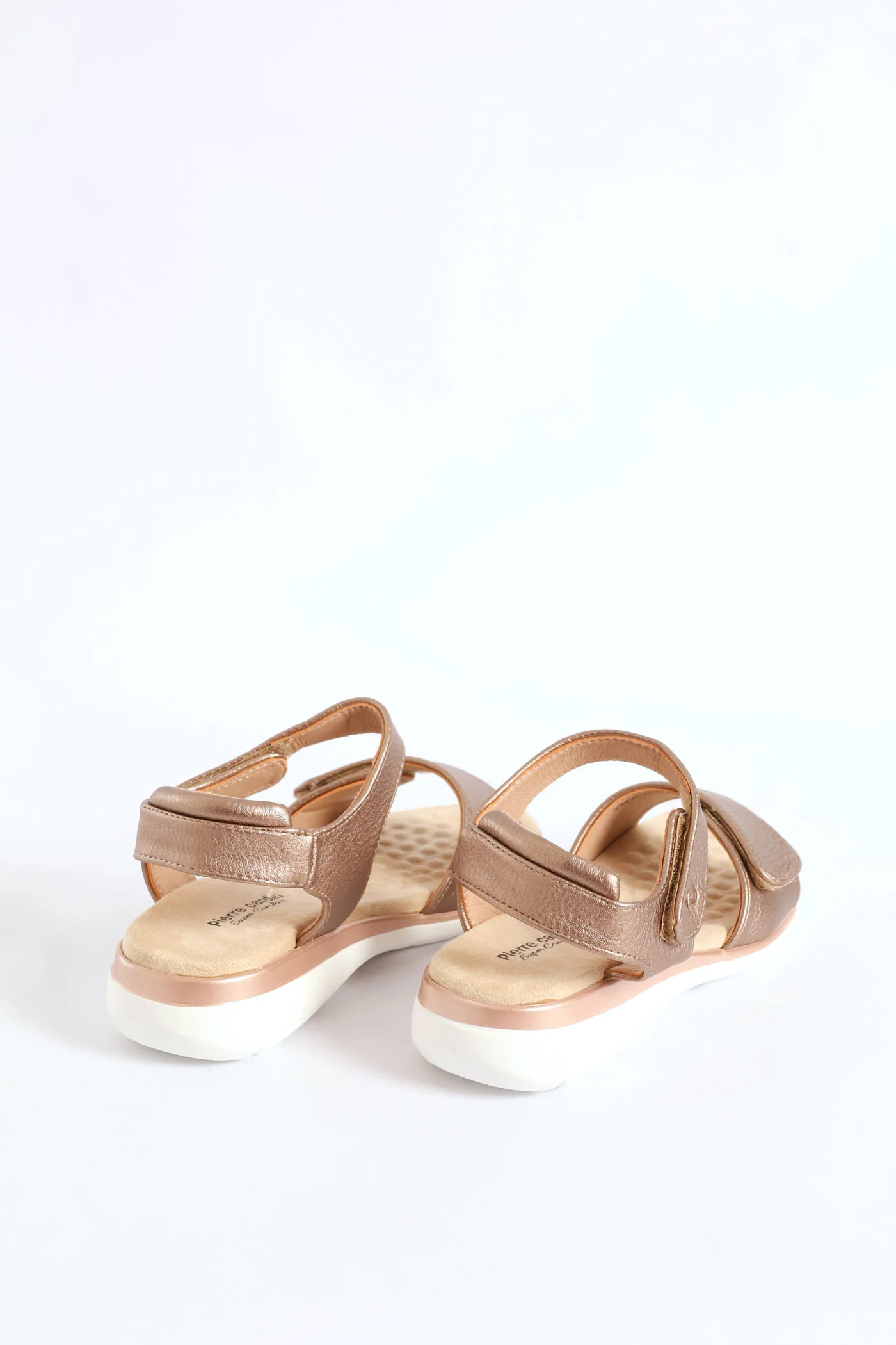 Double Strap Metallic Sandal - Bronze - Image 4