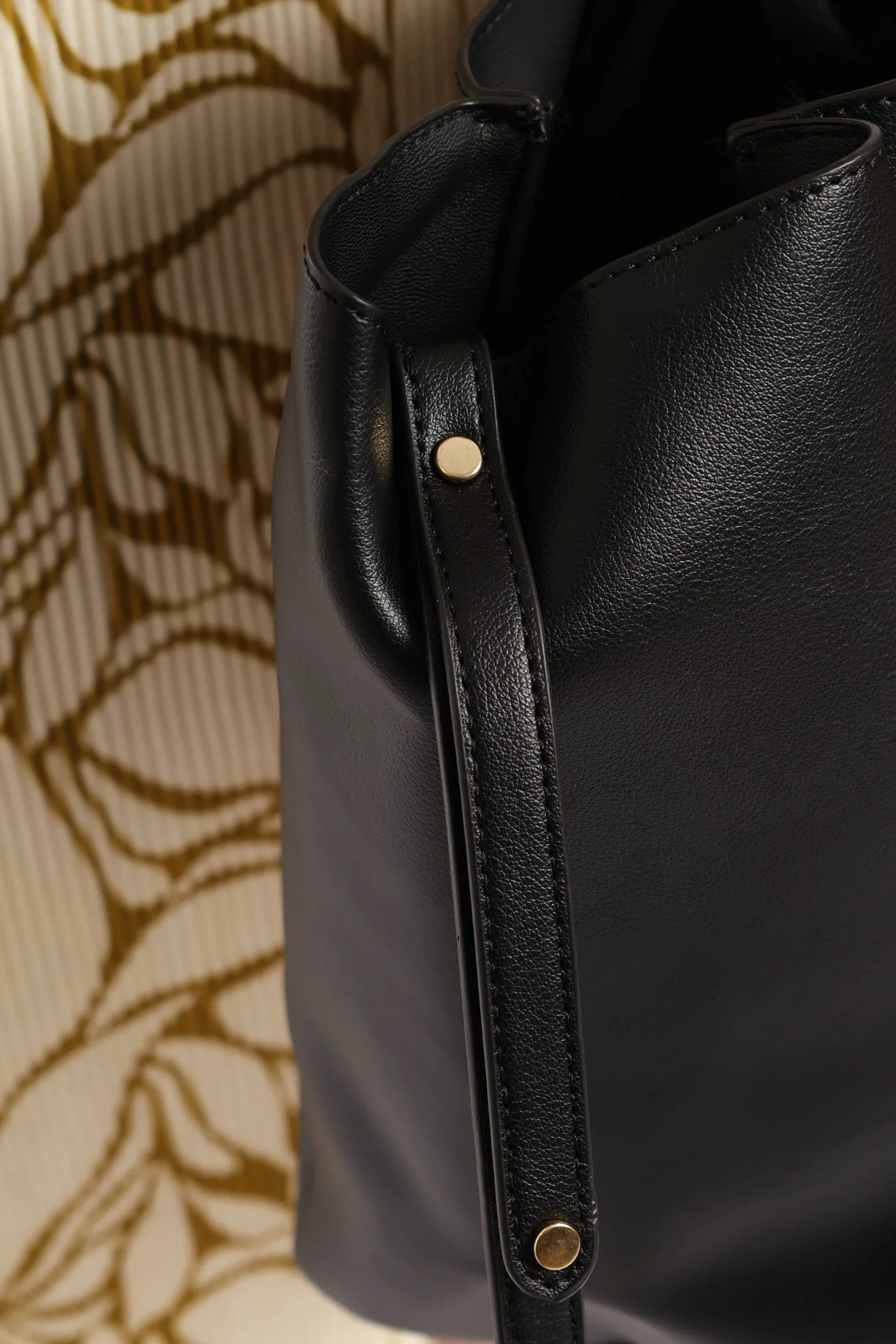 Double Strap Shopper Bag - Black - Image 3