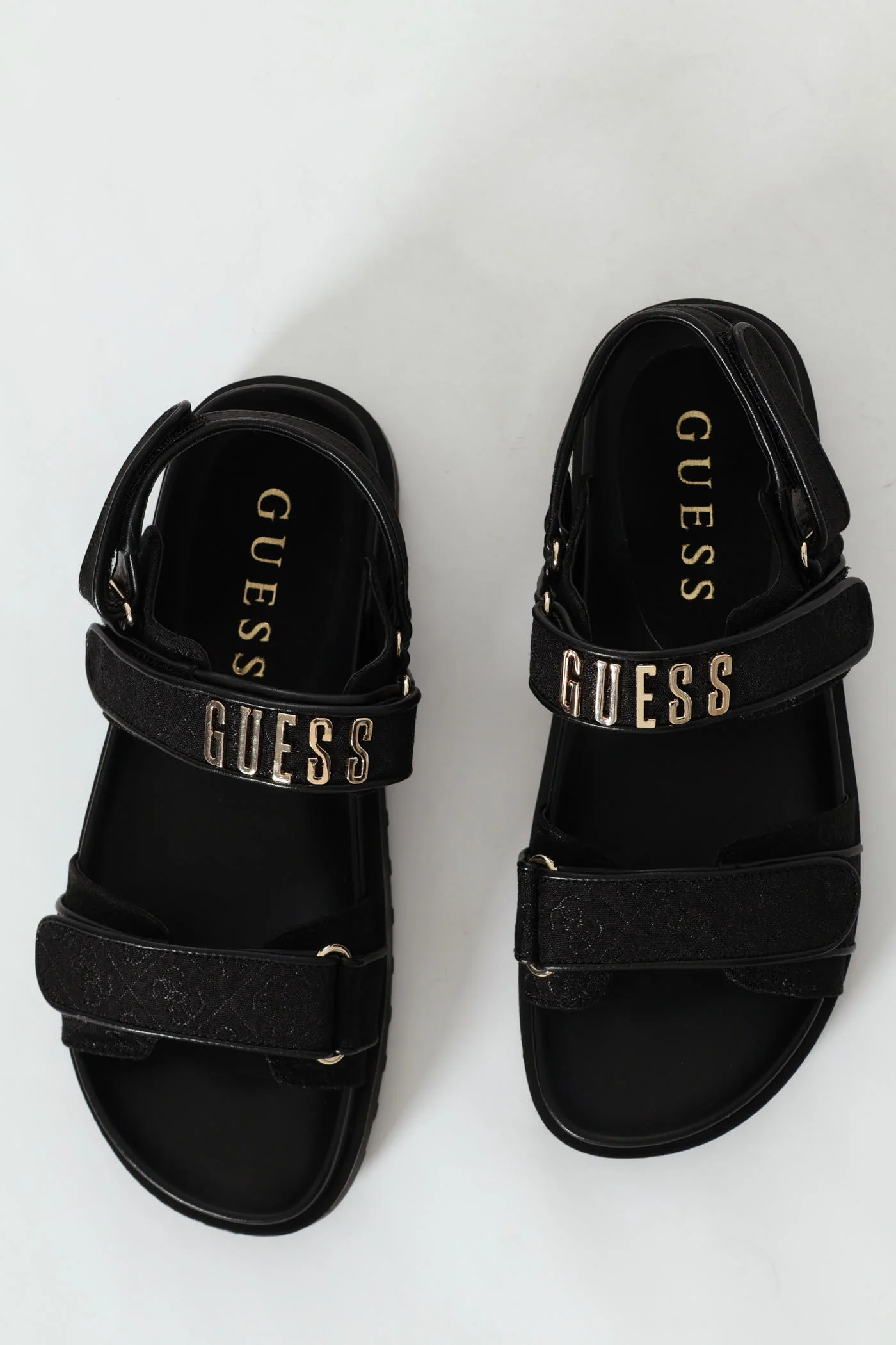 Double Strap Sport Ankle Strap Sandal - Black - Image 6