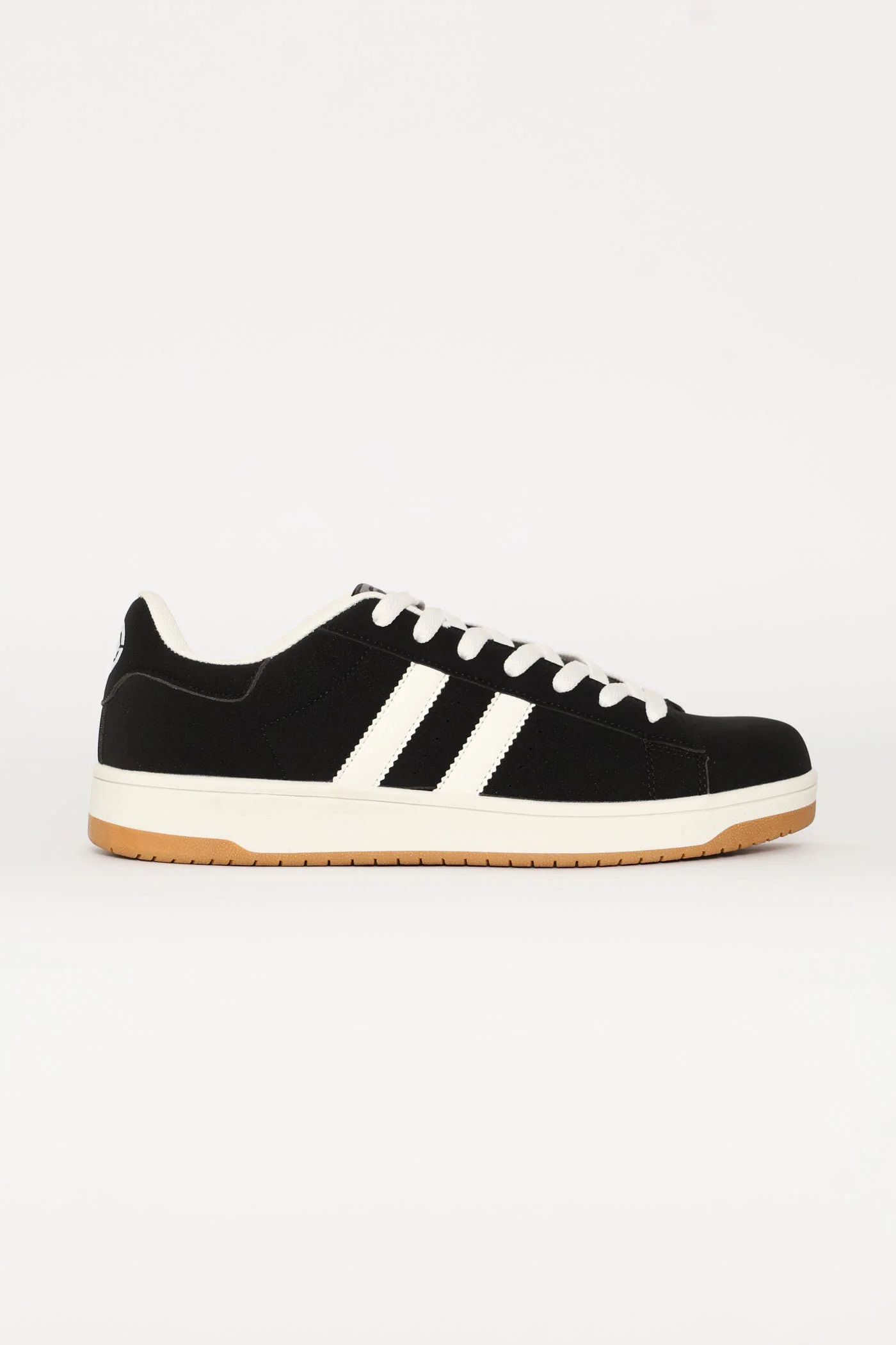Double Stripe Lace Up Sneaker - Black - Image 3