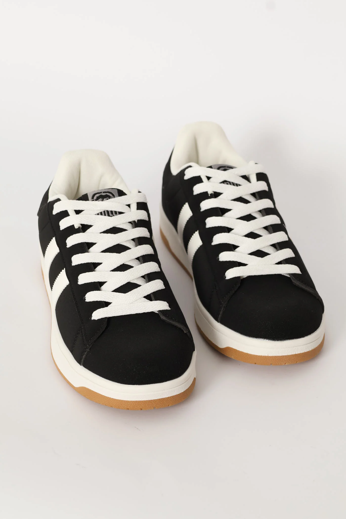 Double Stripe Lace Up Sneaker - Black - Image 4