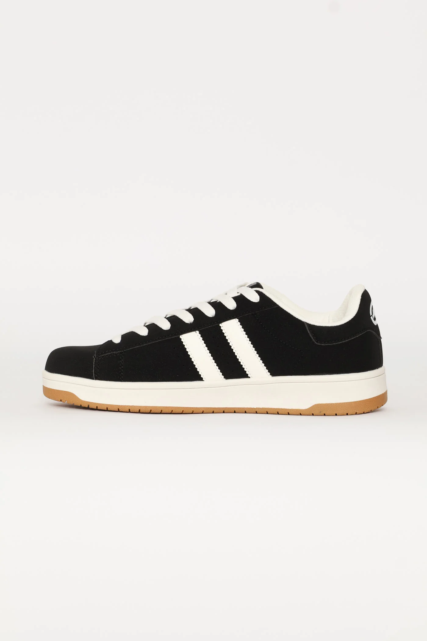 Double Stripe Lace Up Sneaker - Black - Image 5