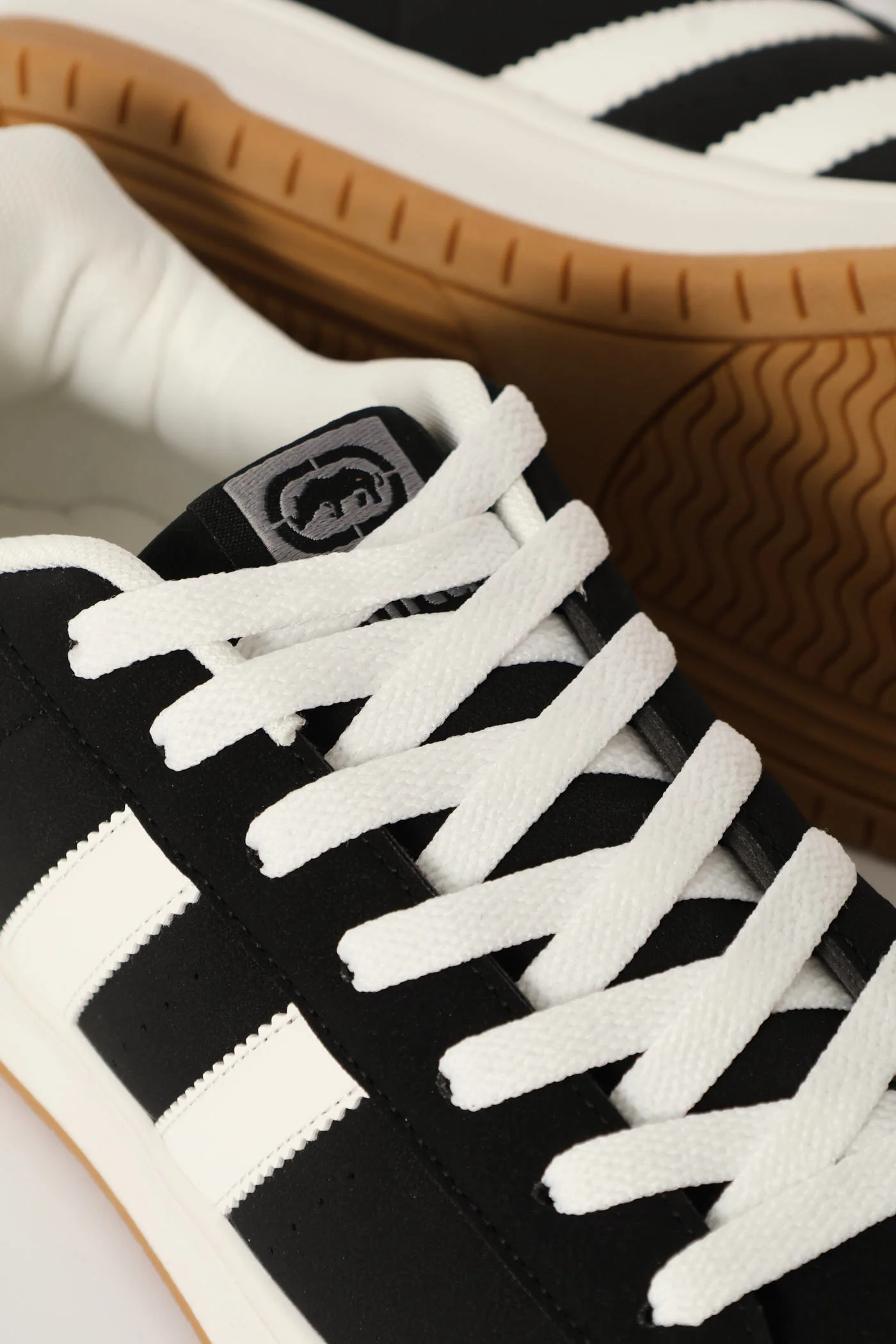 Double Stripe Lace Up Sneaker - Black - Image 7