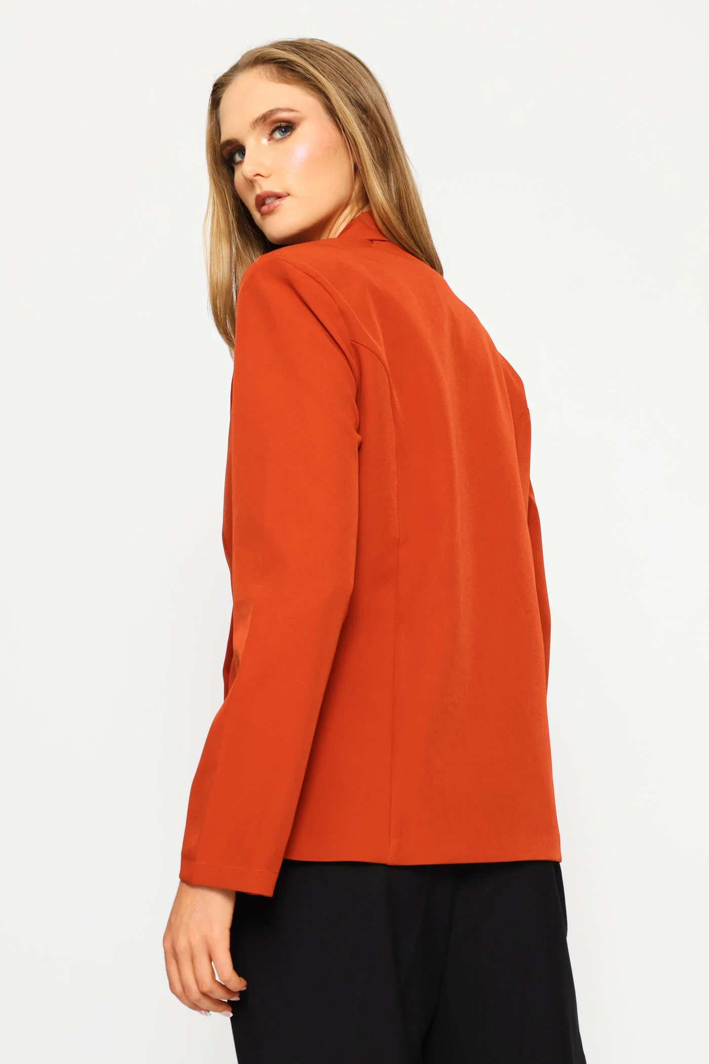 Double Welt Pocket Blazer - Copper - Image 5