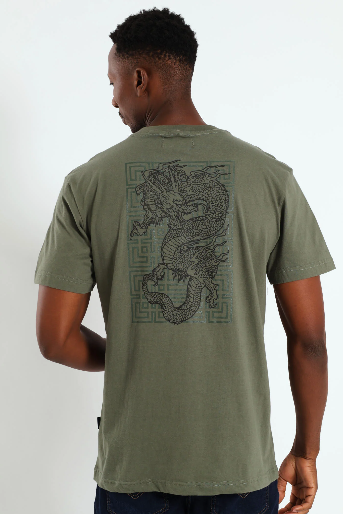 Dragon Grid Front & Back Tee - Fatigue - Image 2