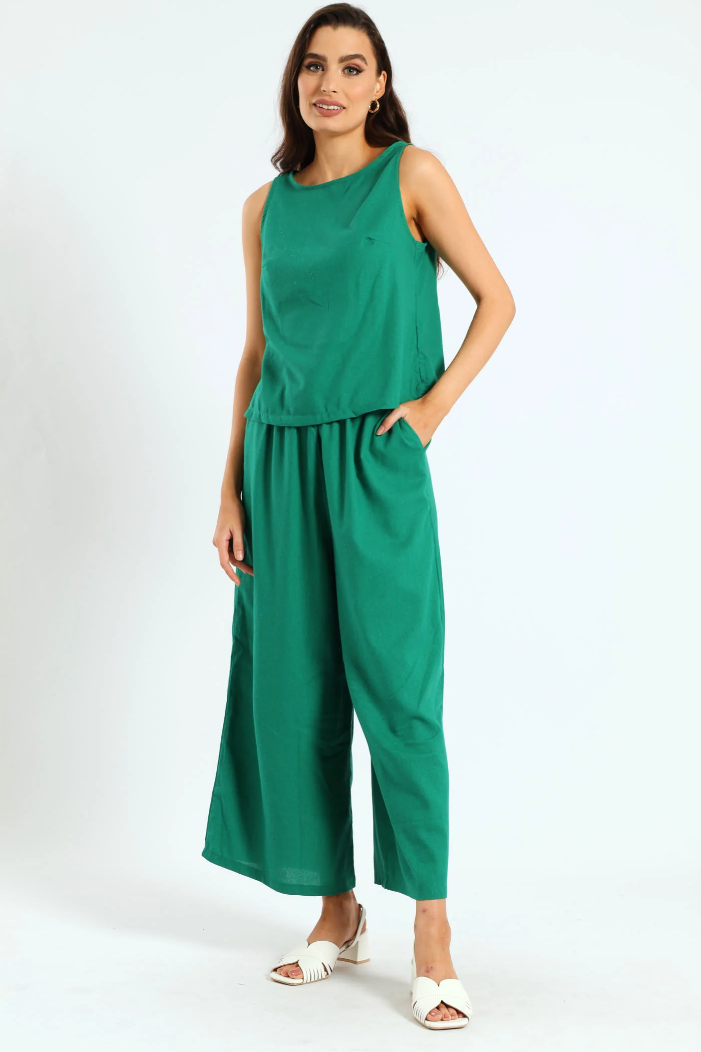 Drapey Shell Tank - Meadow Green - Image 3