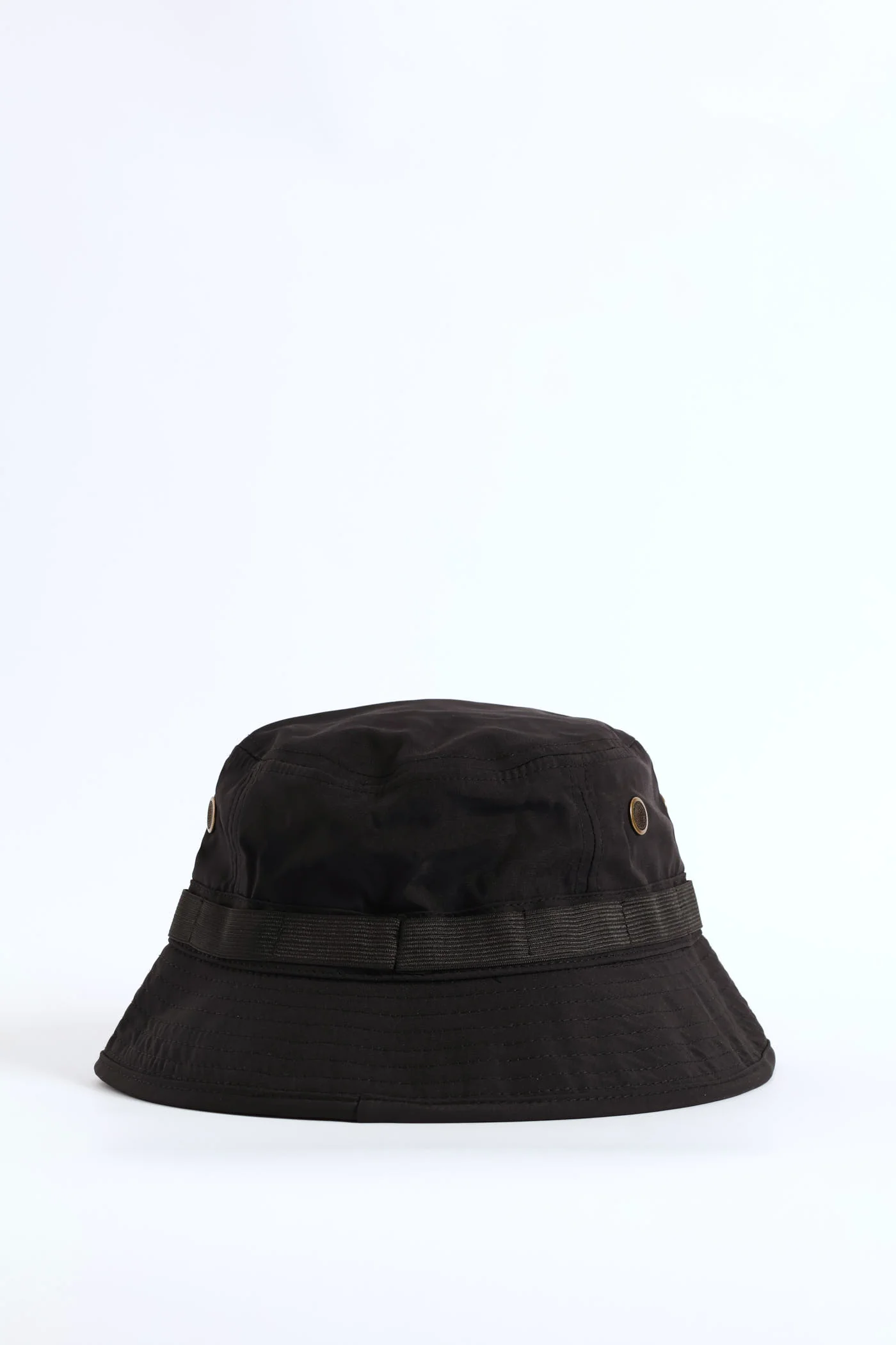 Draw String Bucket Hat - Black - Image 4
