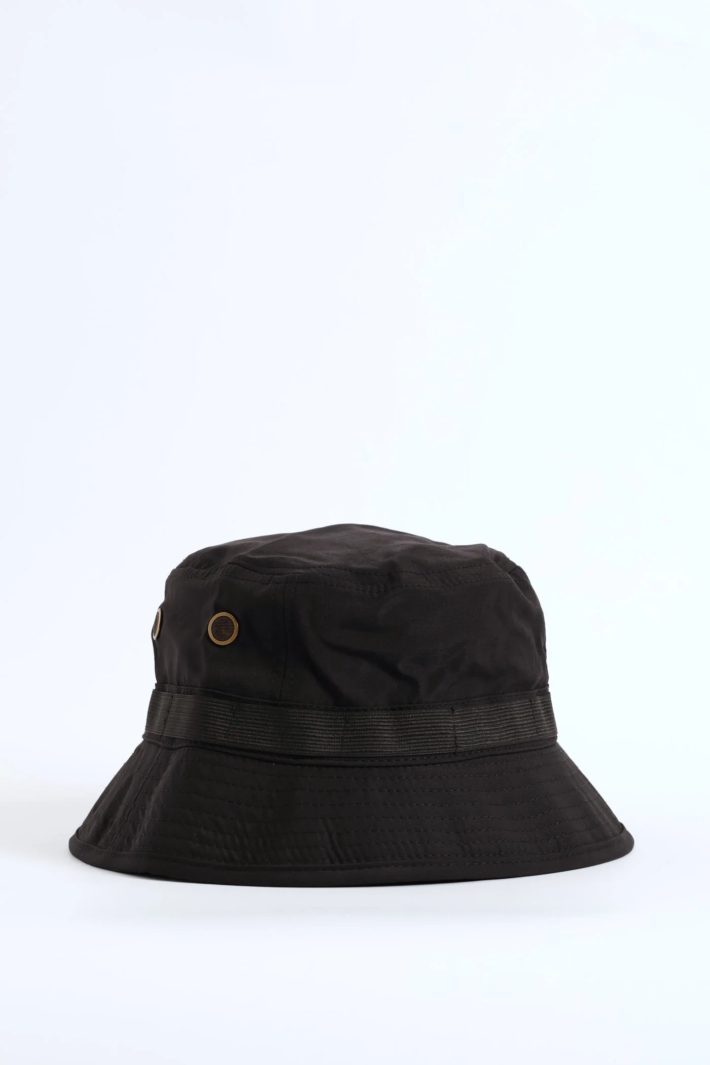 Draw String Bucket Hat - Black - Image 5