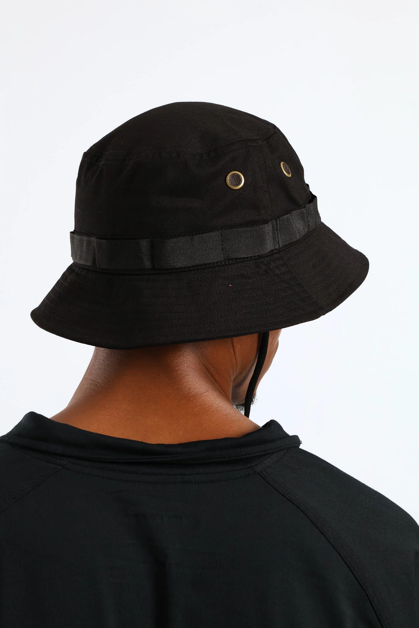 Draw String Bucket Hat - Stone - Image 4