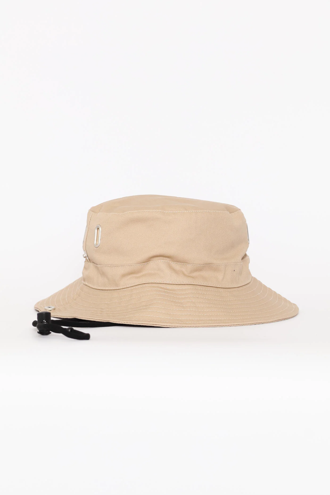 Drawstring Bucket Hat - Taupe - Image 5