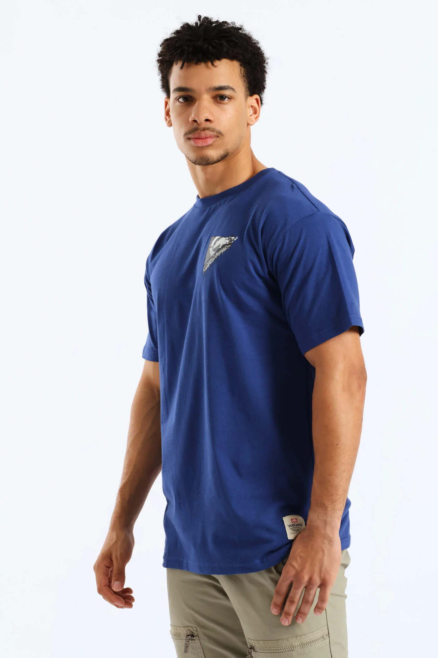 Drip Back Print Tee - Blue - Image 3