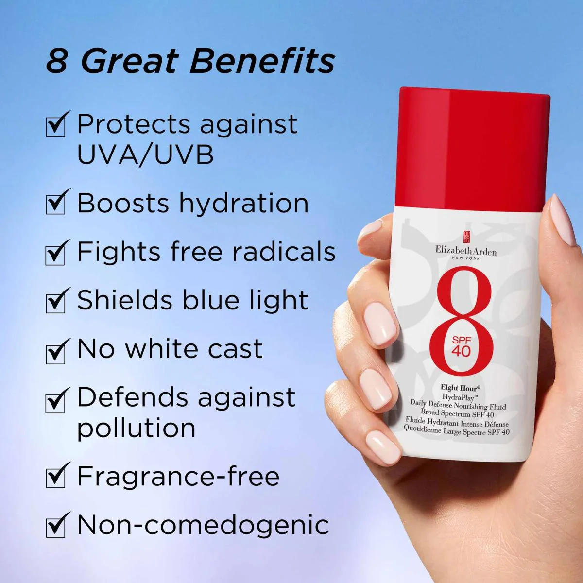 Eight Hour® HydraPlay™ Daily Defense Nourishing Fluid Broad Spectrum SPF40 - Image 5