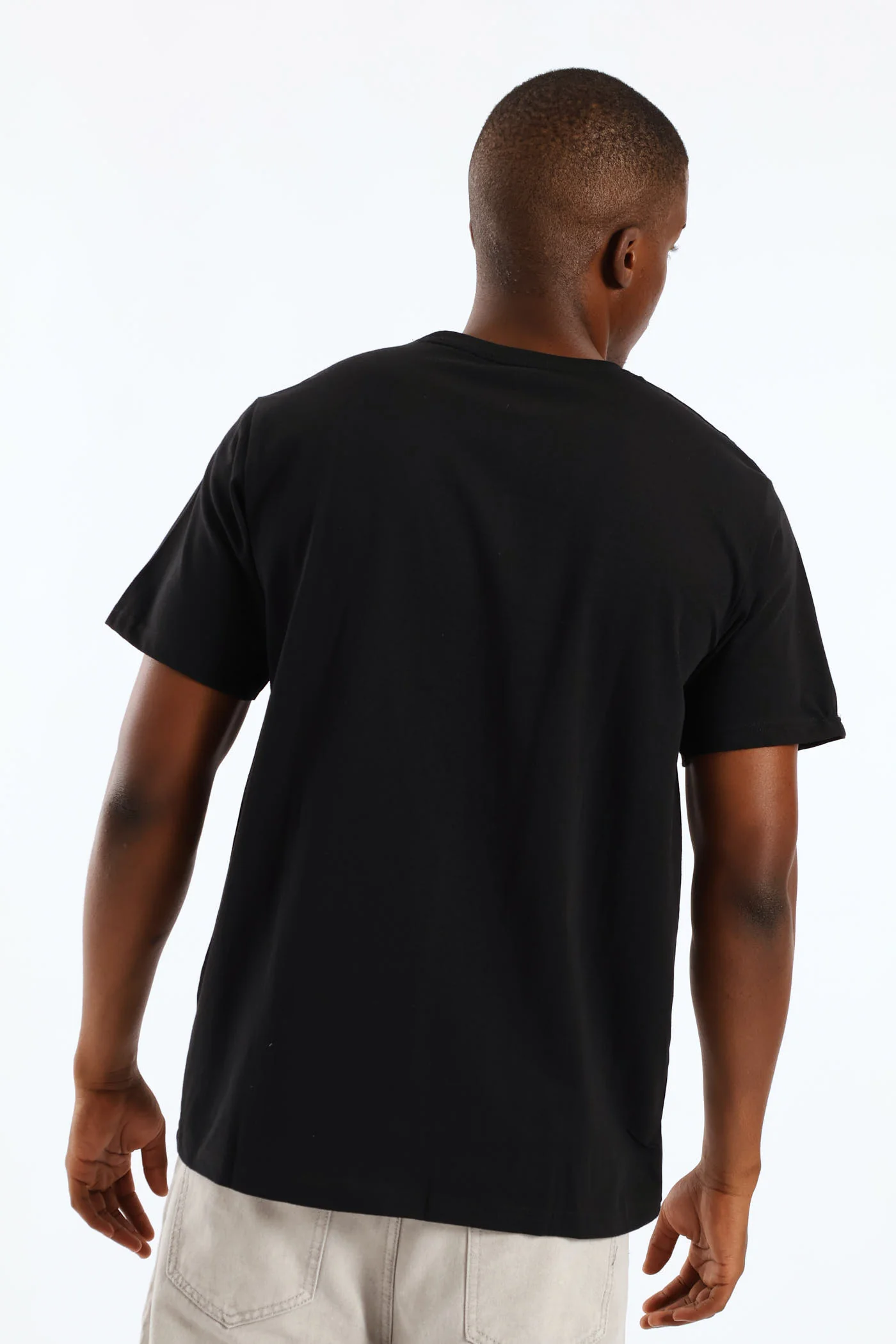 Eagle Basic Print Tee - Black - Image 4