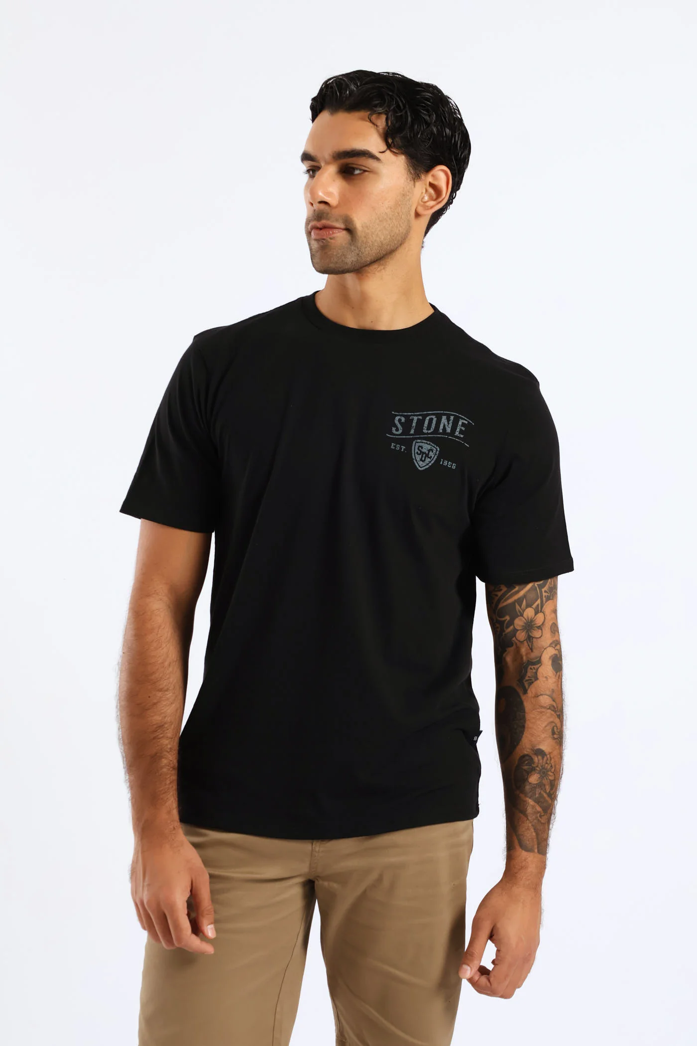 Eagle Front & Back Tee - Black - Image 3