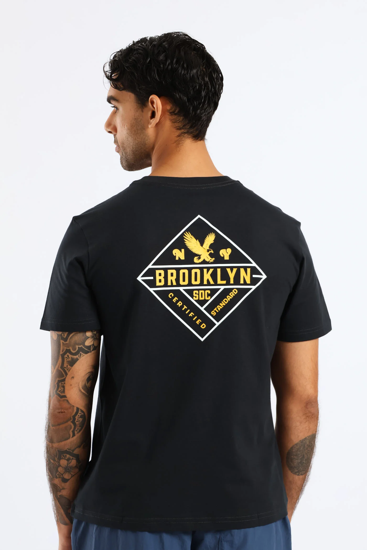 Eagle Front & Back Tee - Navy - Image 2