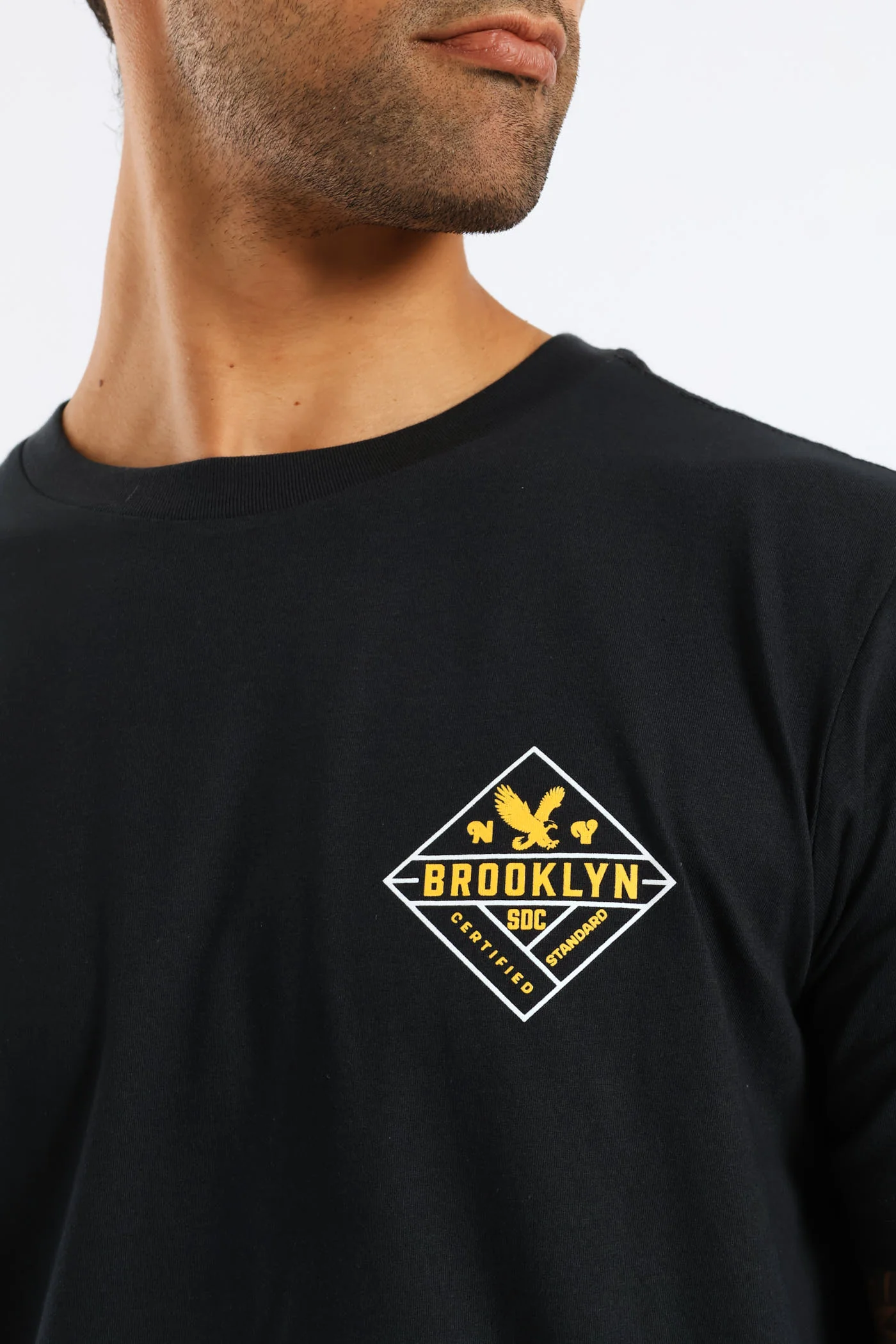 Eagle Front & Back Tee - Navy - Image 4