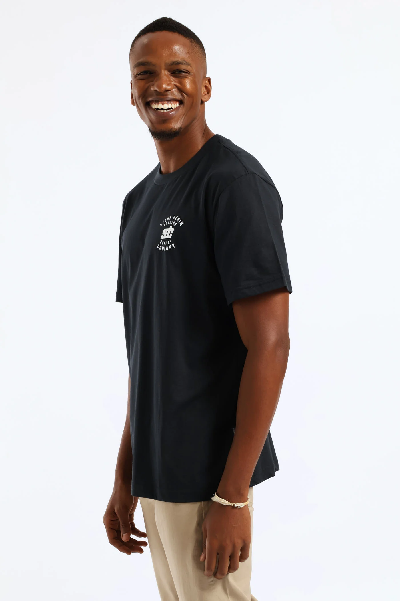Eagle Front & Back Tee - Navy - Image 4