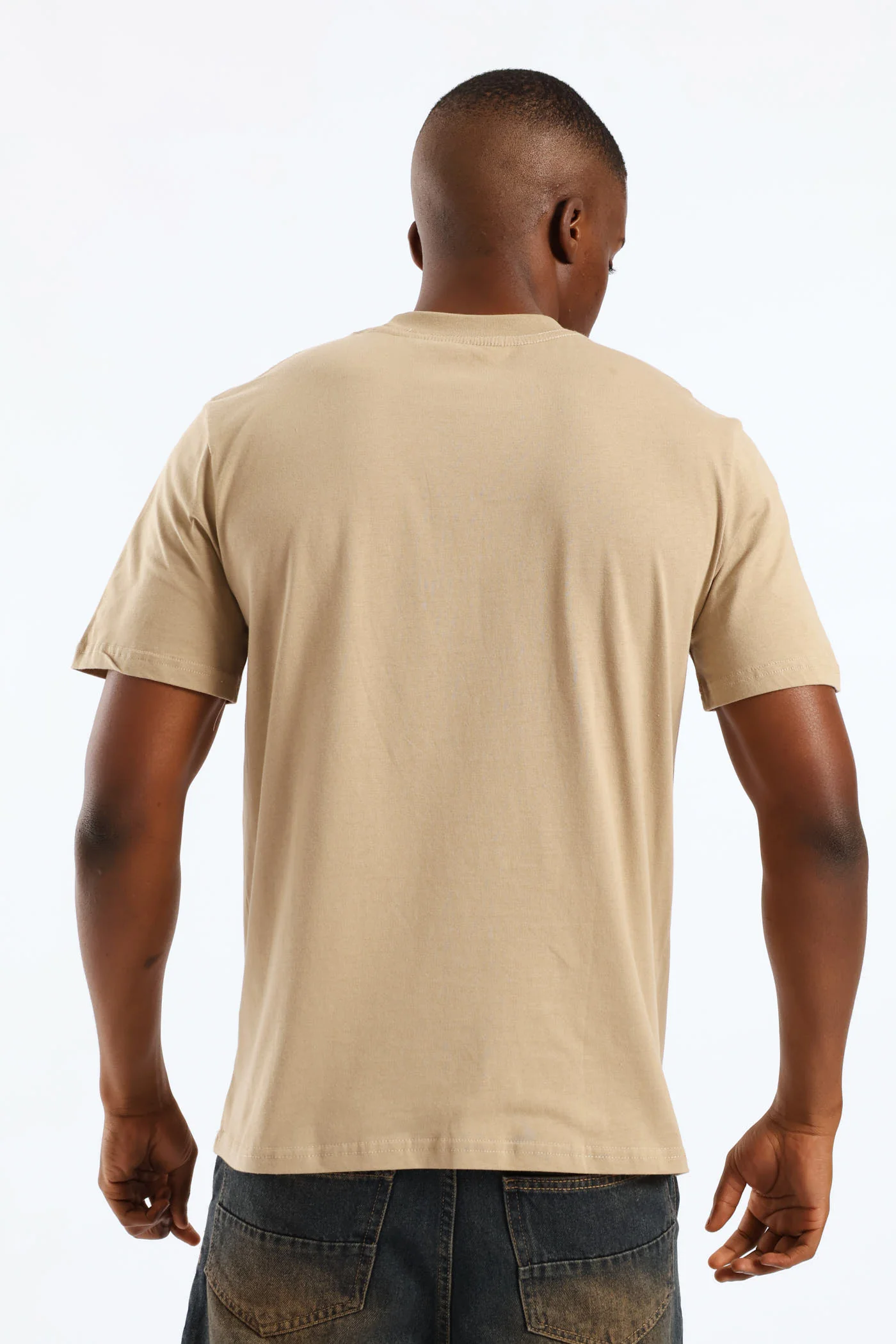 Eagle Print Tee - Taupe - Image 7