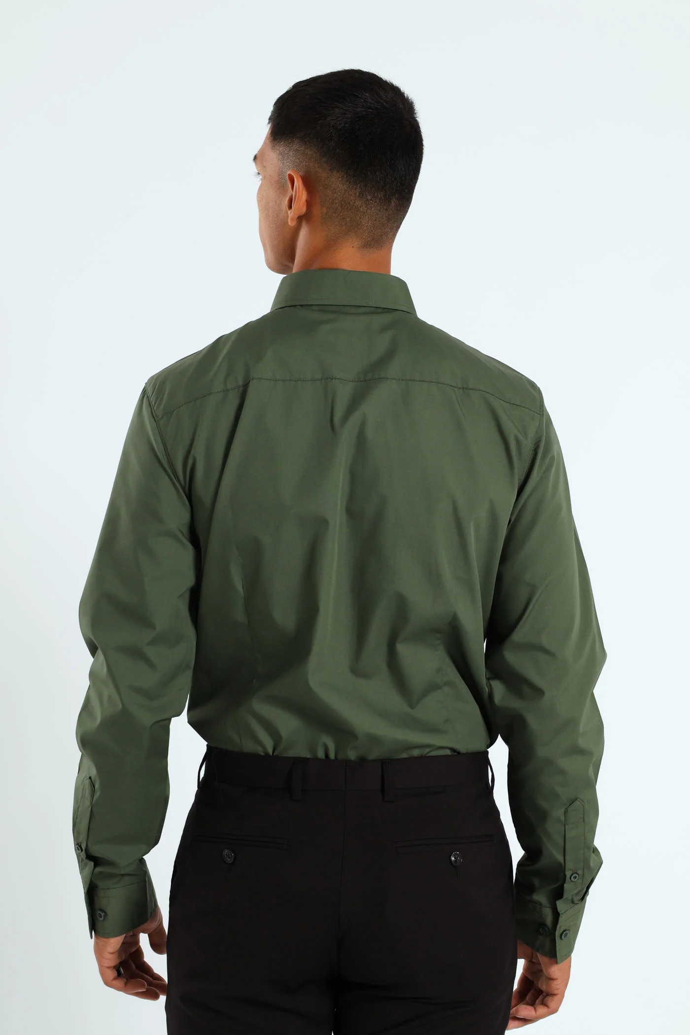 Easy Care Long Sleeve Shirt - Fatigue - Image 5