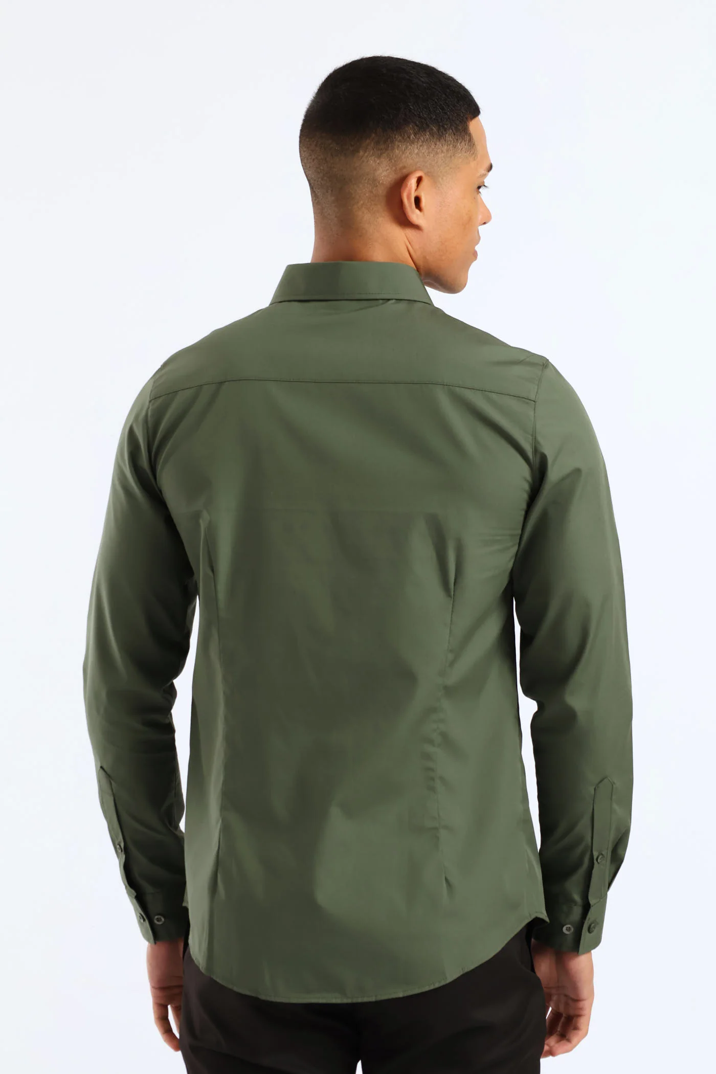 Easy Care Long Sleeve Shirt - Fatigue - Image 5