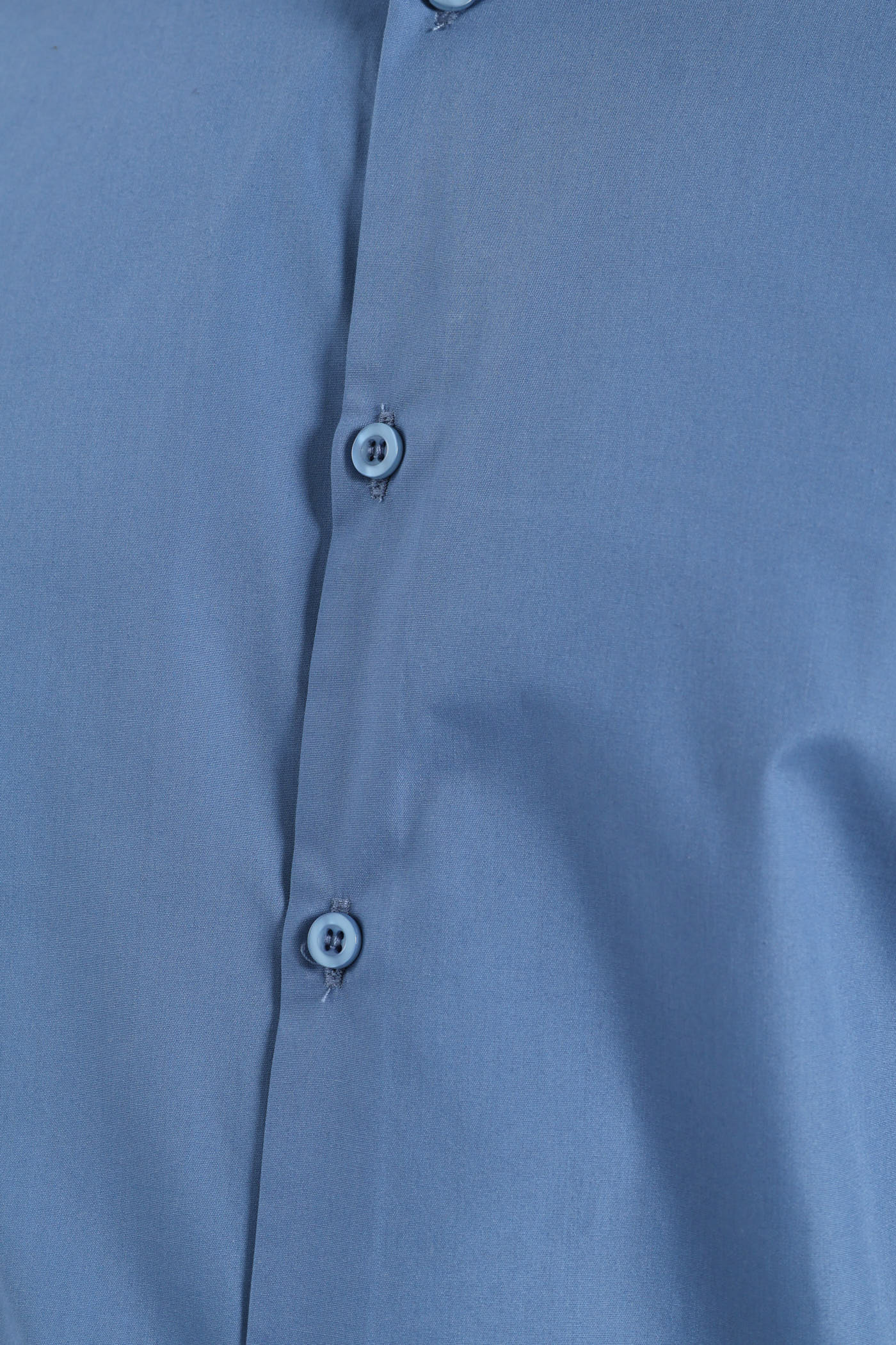 Easy Care Long Sleeve Shirt - Mid Blue - Image 8