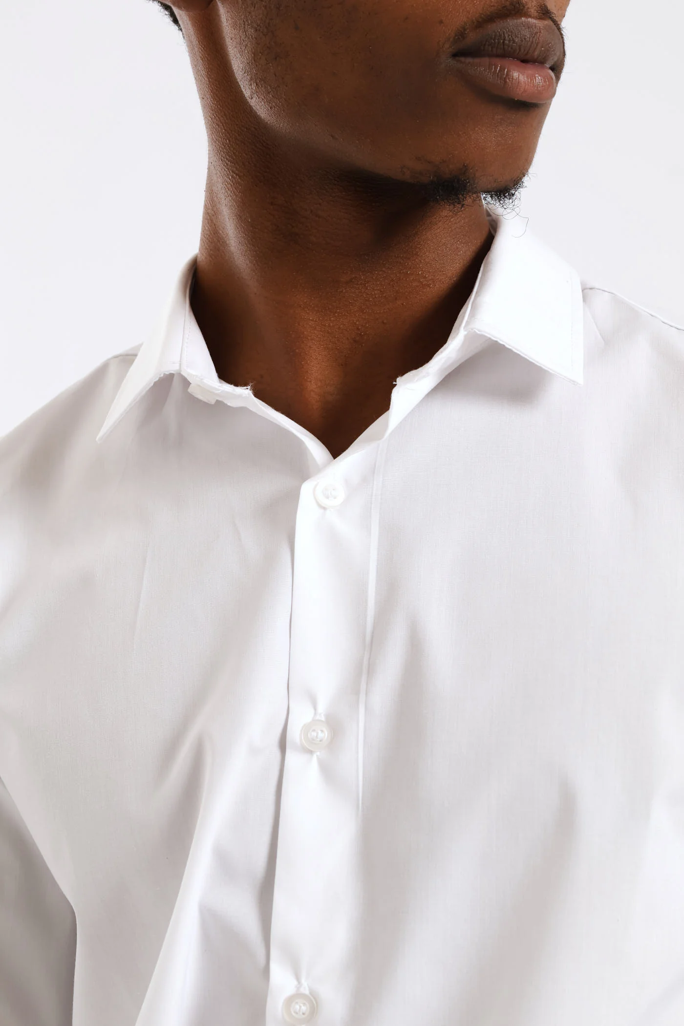 Easy Care Long Sleeve Shirt - White - Image 5