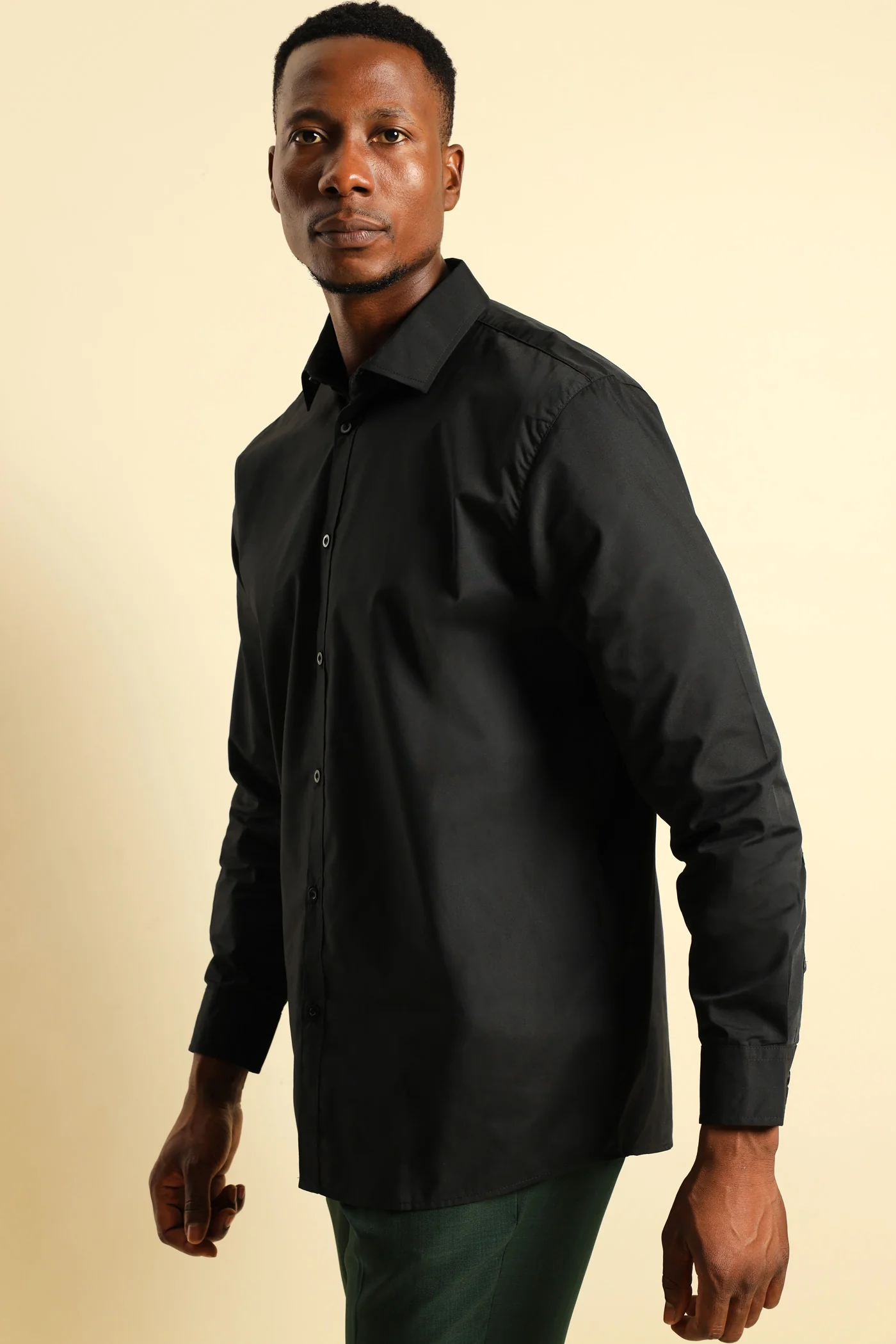Easy Care Shirt - Black - Image 2