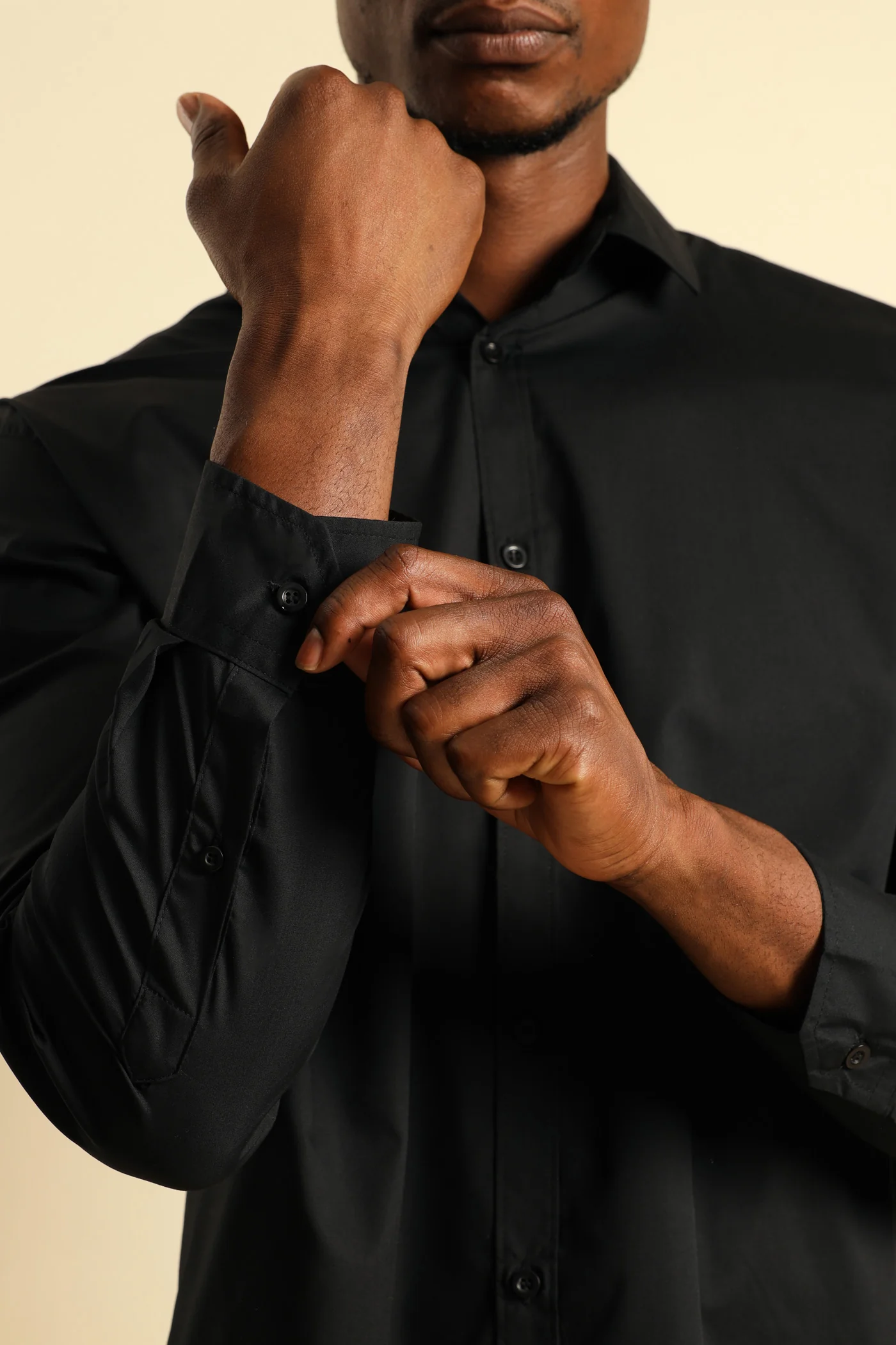 Easy Care Shirt - Black - Image 3