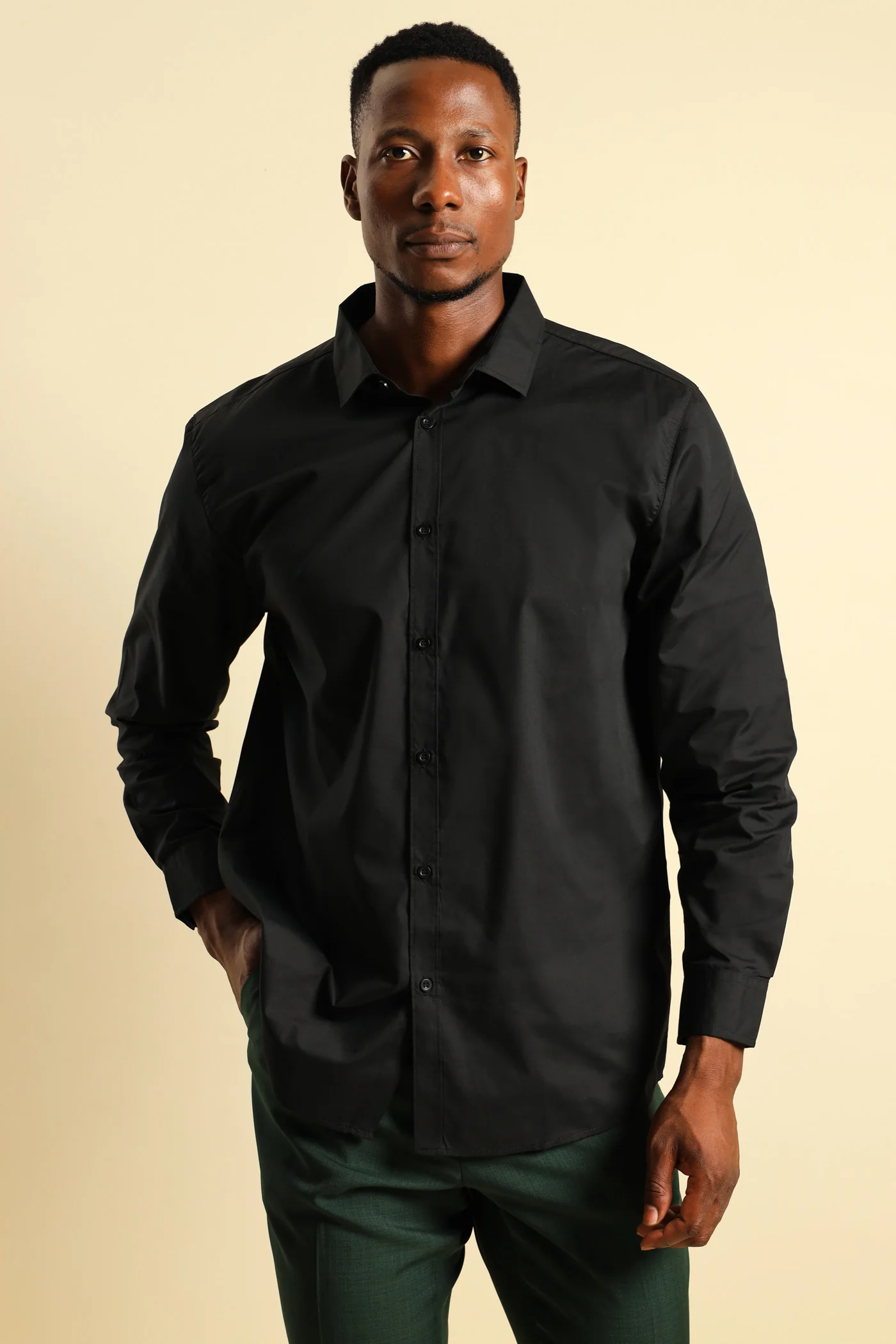 Easy Care Shirt - Black - Image 4