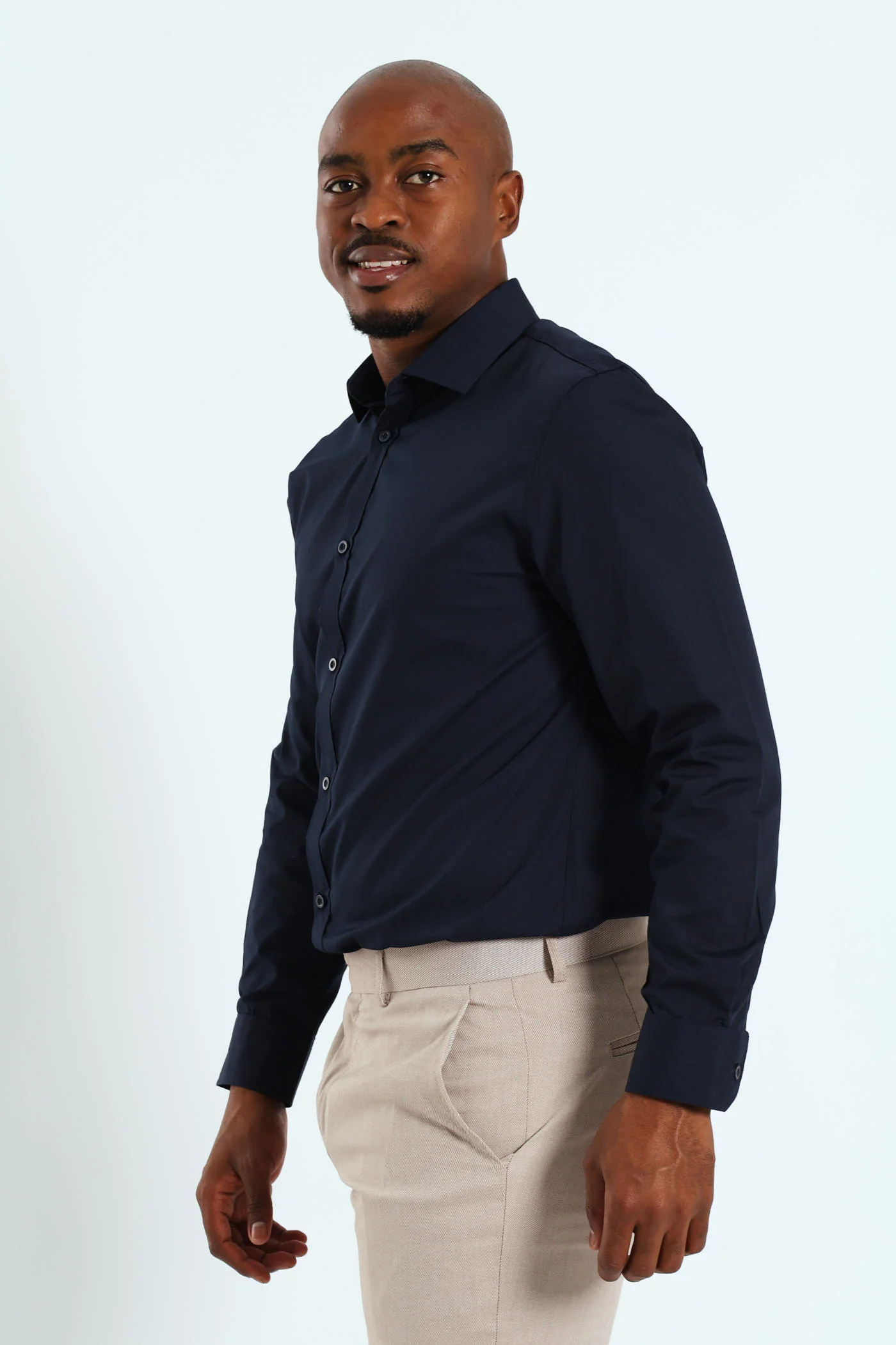 Easy Care Shirt - Navy - Image 3