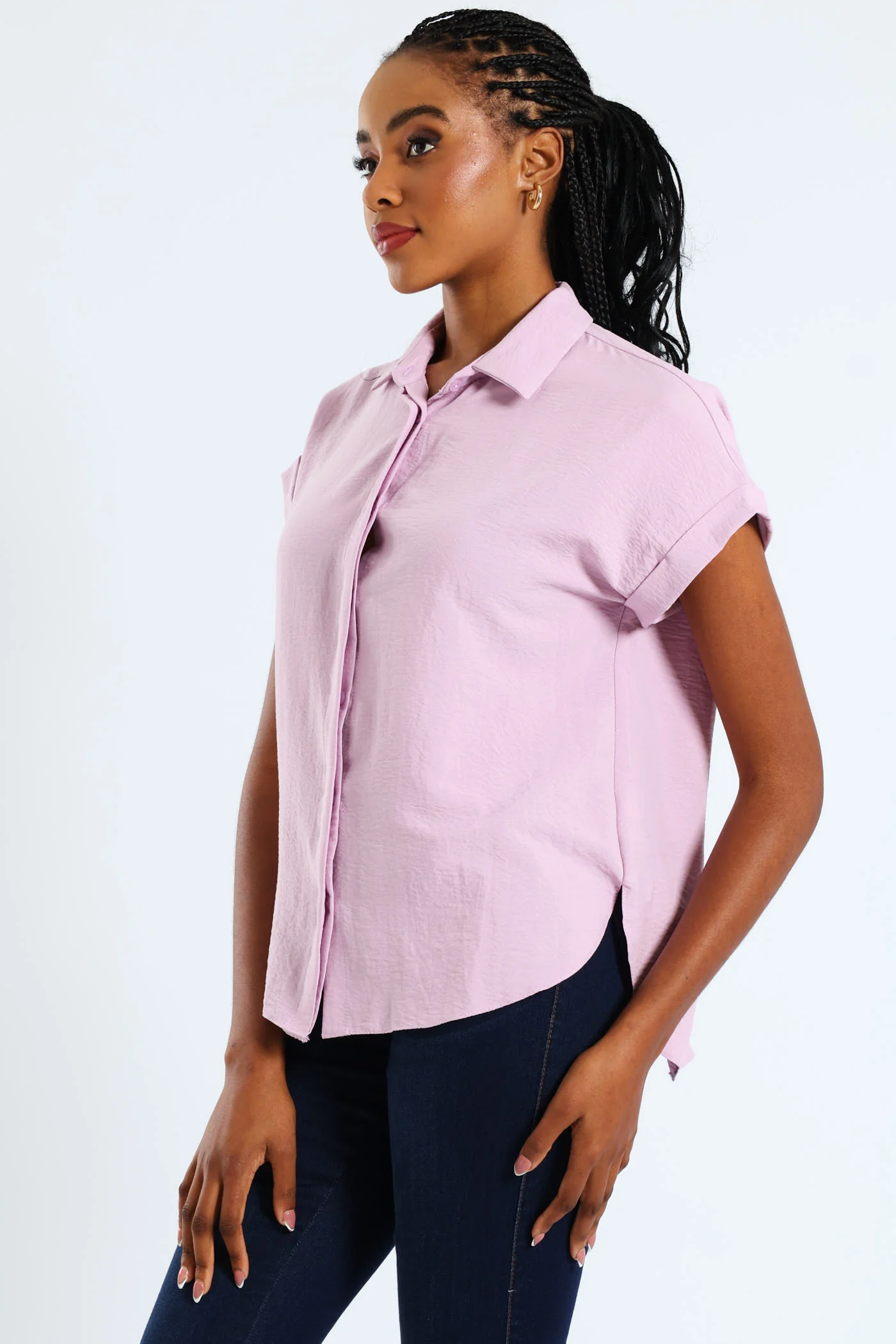 Easy Wearing Shirt - Mauve - Image 4