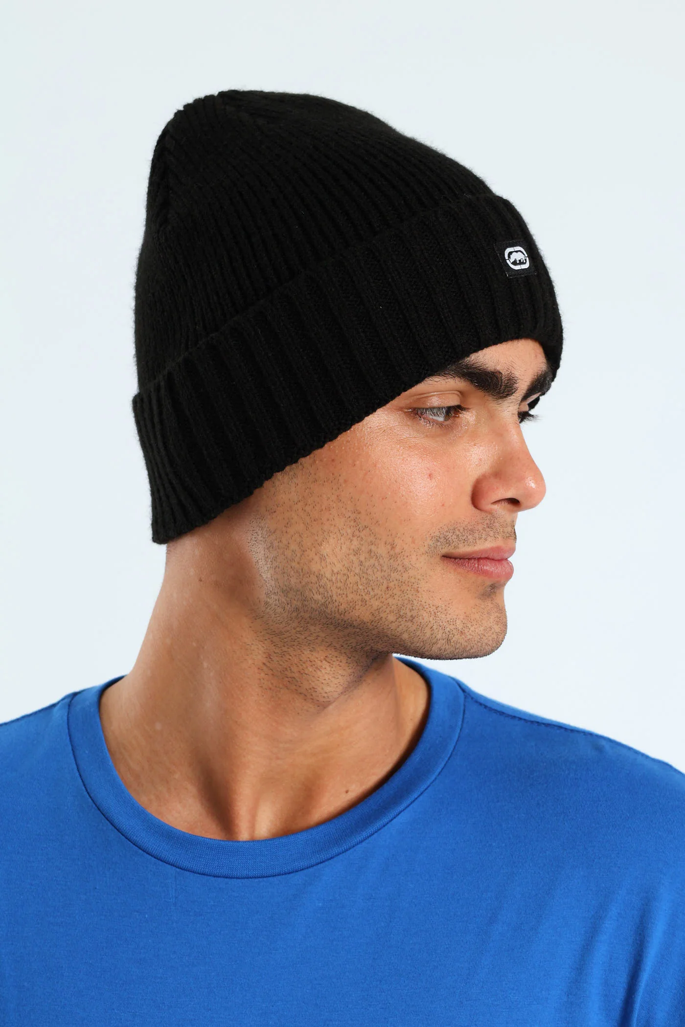 Ribbed Beanie - Black - Image 2