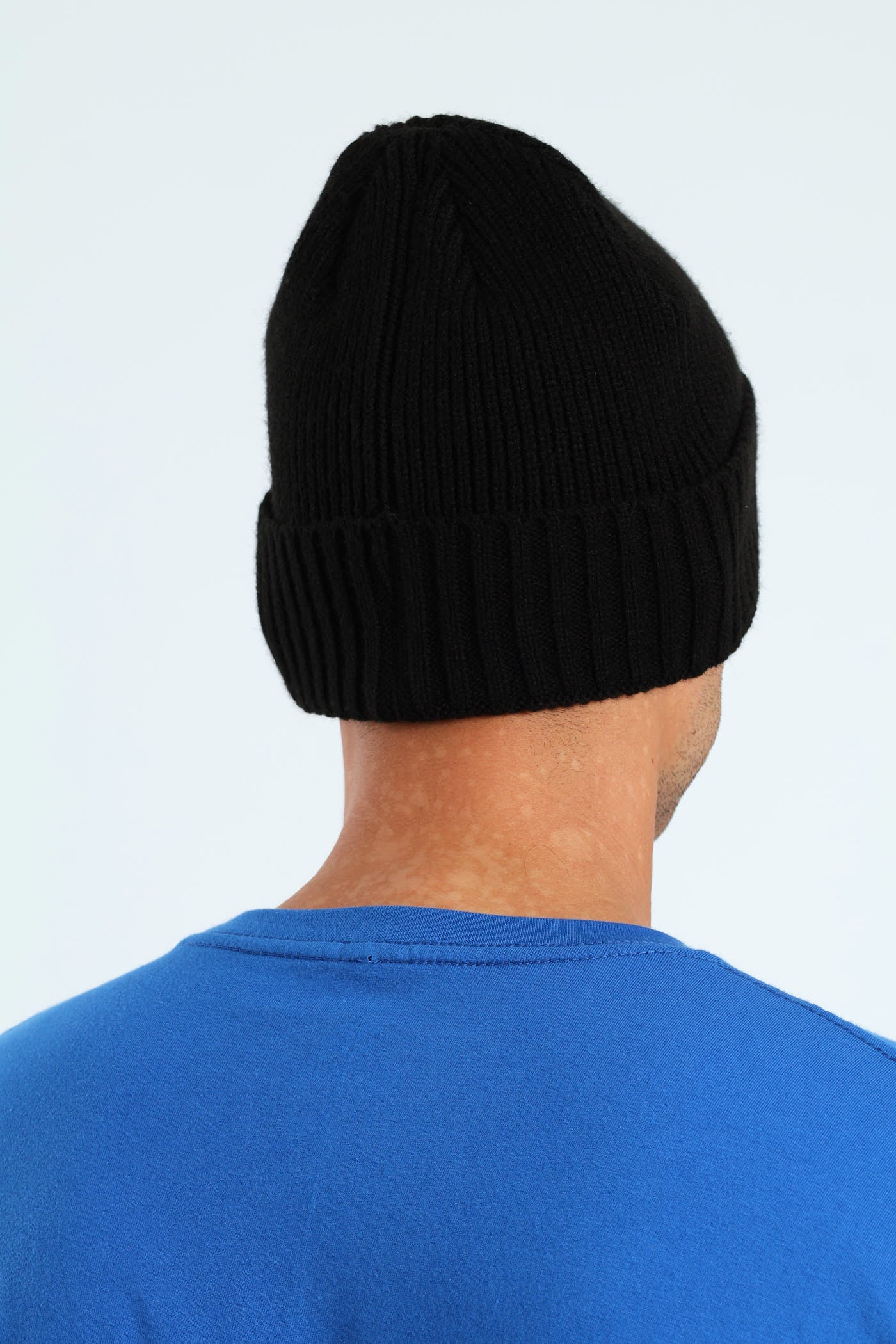 Ribbed Beanie - Black - Image 3