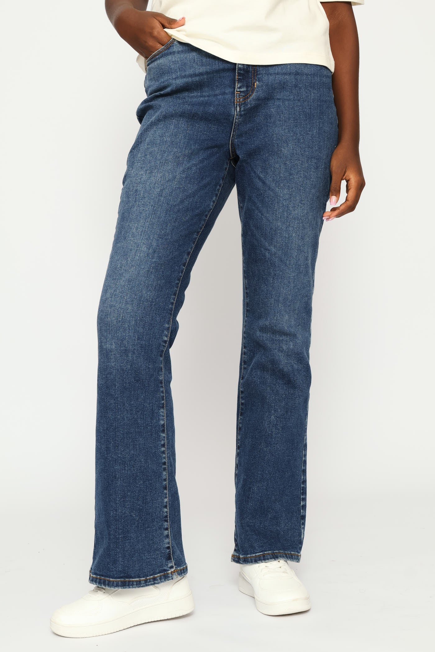 Eco Dark Wash Sexy Flare Jean - Image 2