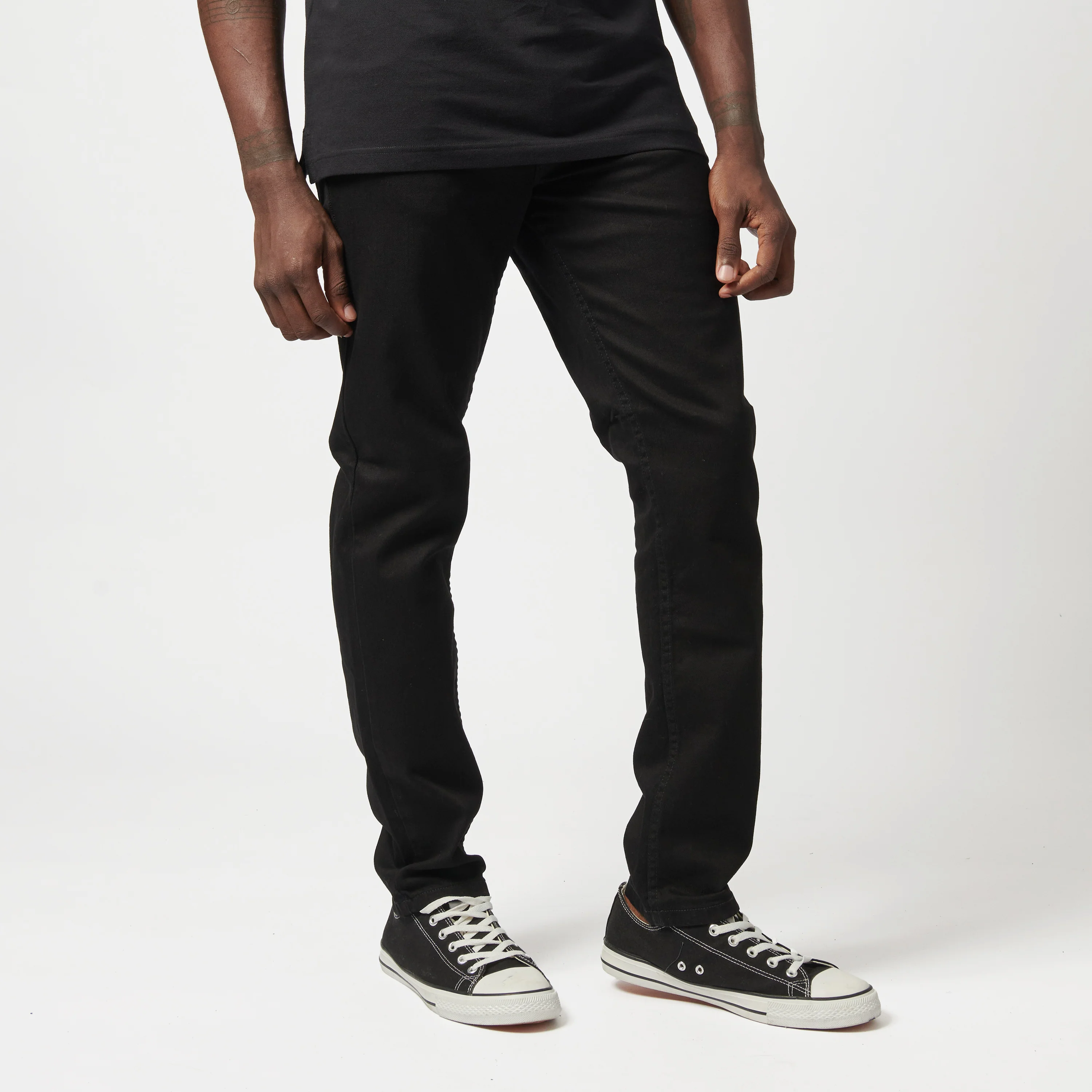 Eddie Regular Tapered Leg Denim - Black - Image 7