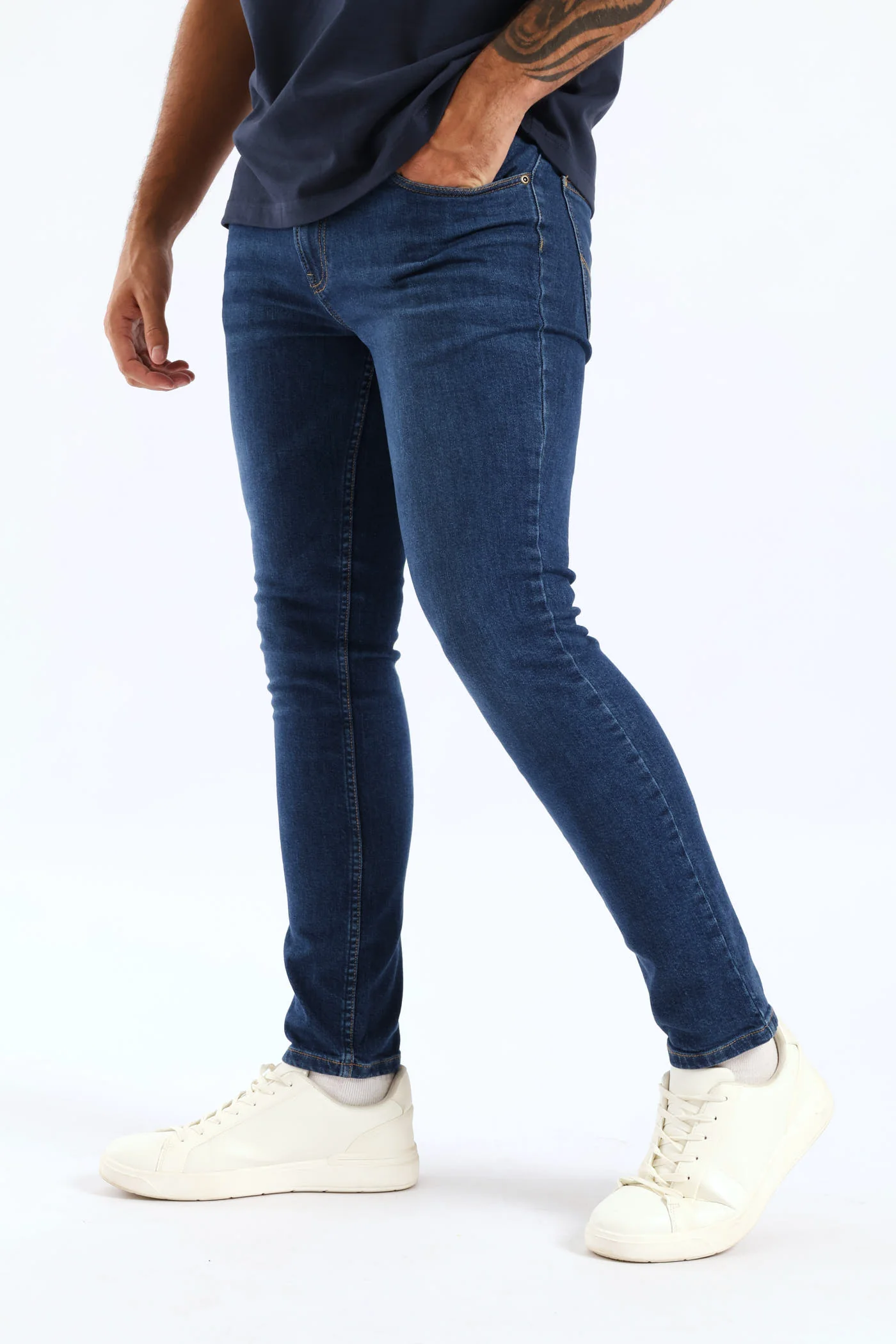 Eddie Tapered Denim - Indigo - Image 3